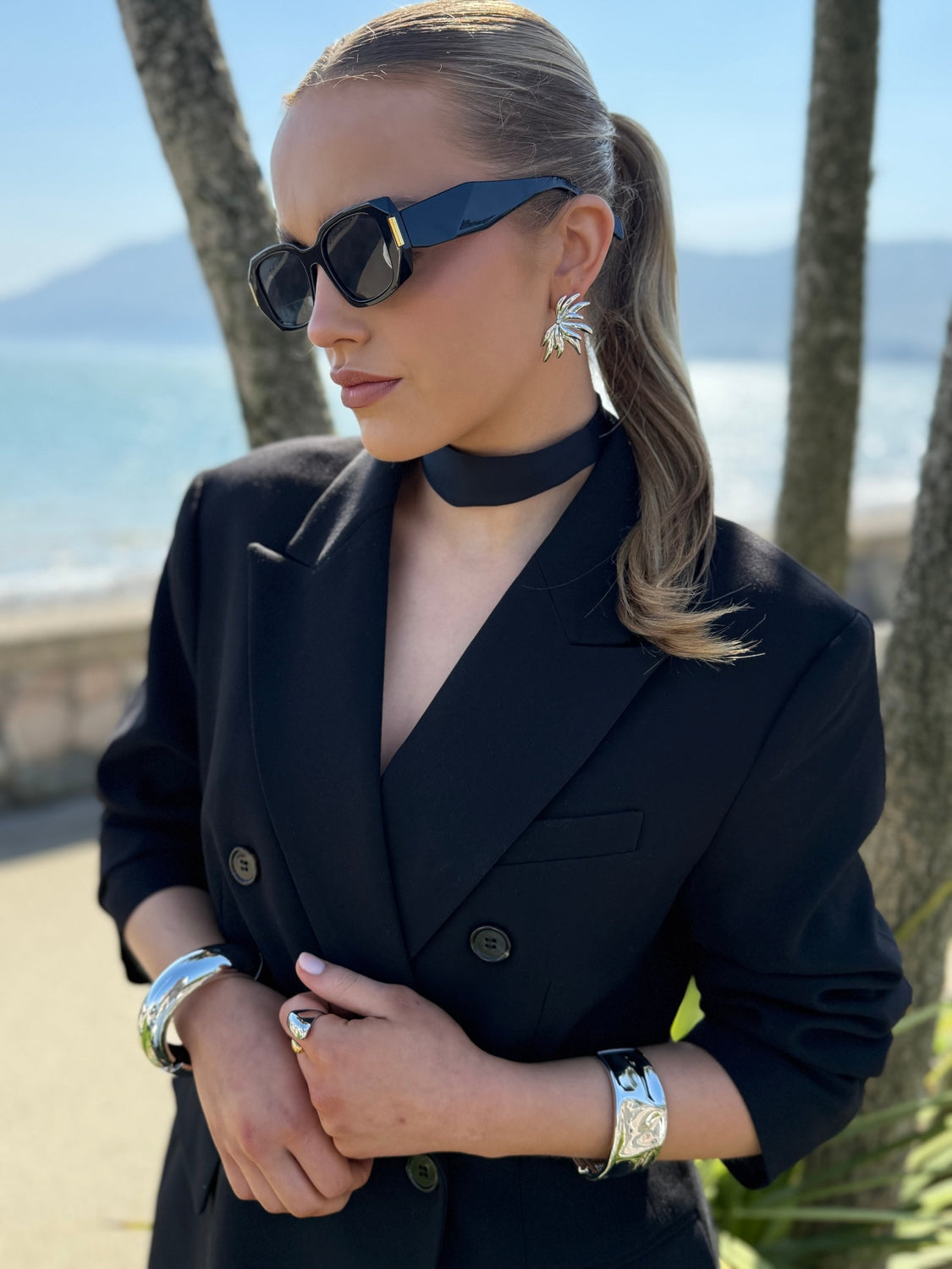 Della - Silver Statement Earring