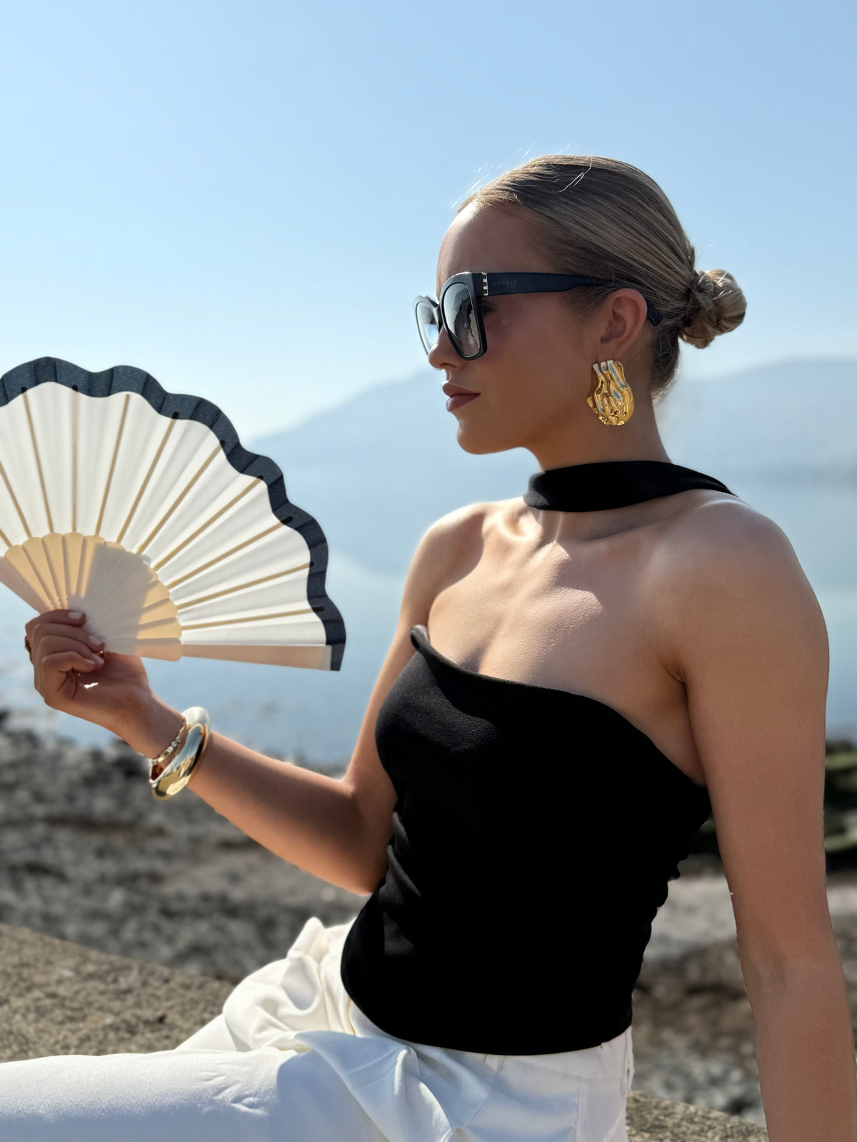 Kiera - Gold Statement Earring