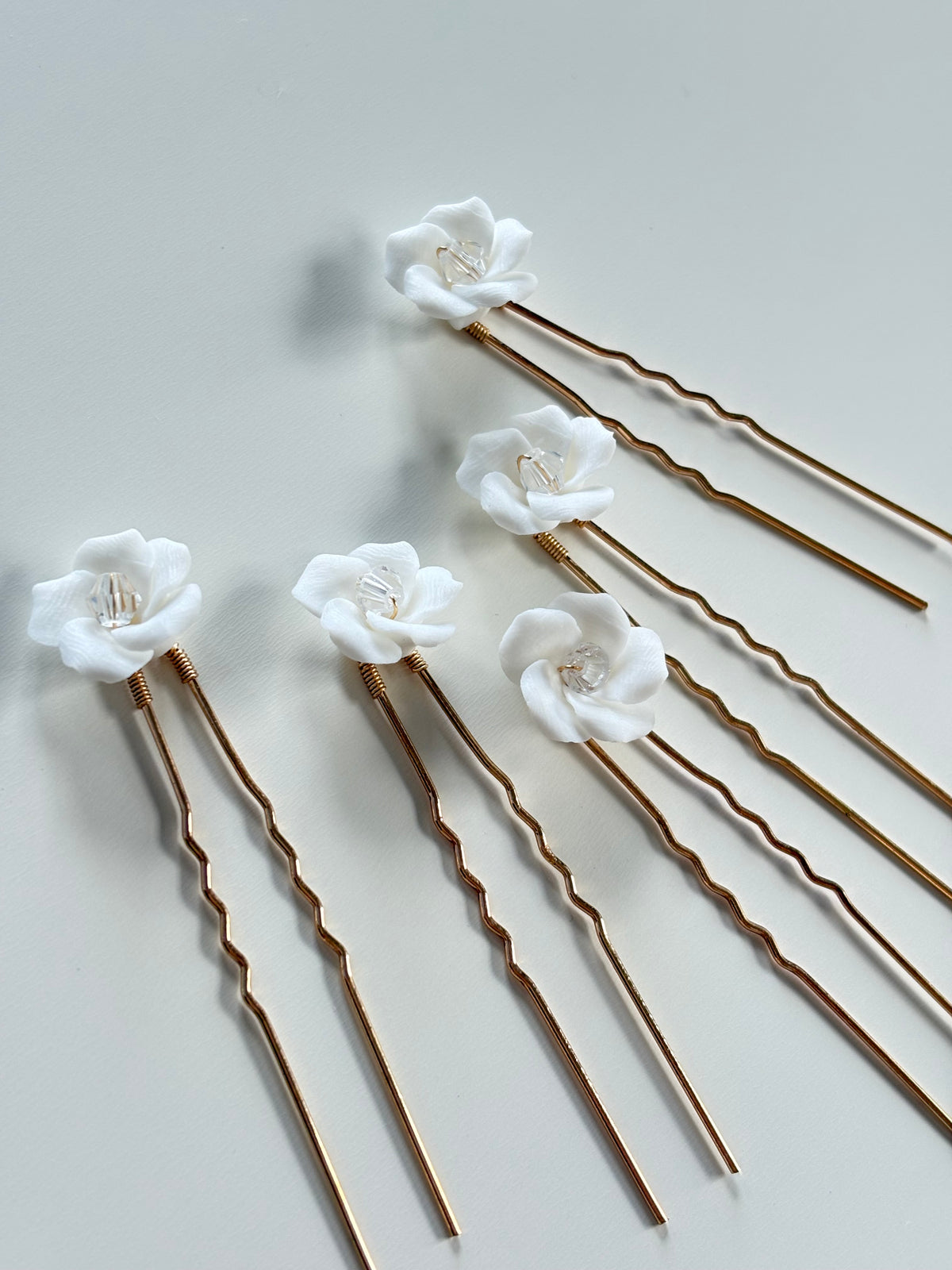 Eden - Ceramic Ivory Hair Pins