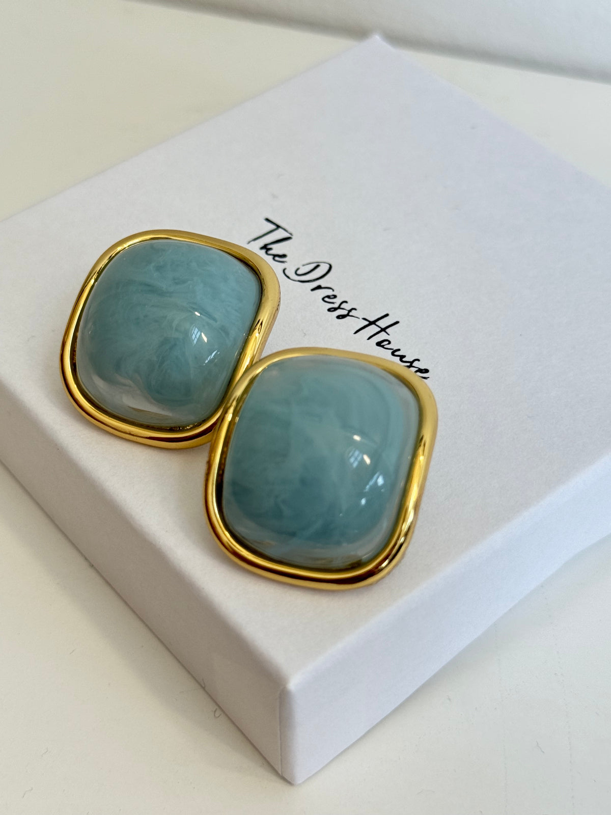 Cora - Blue Gold Earring
