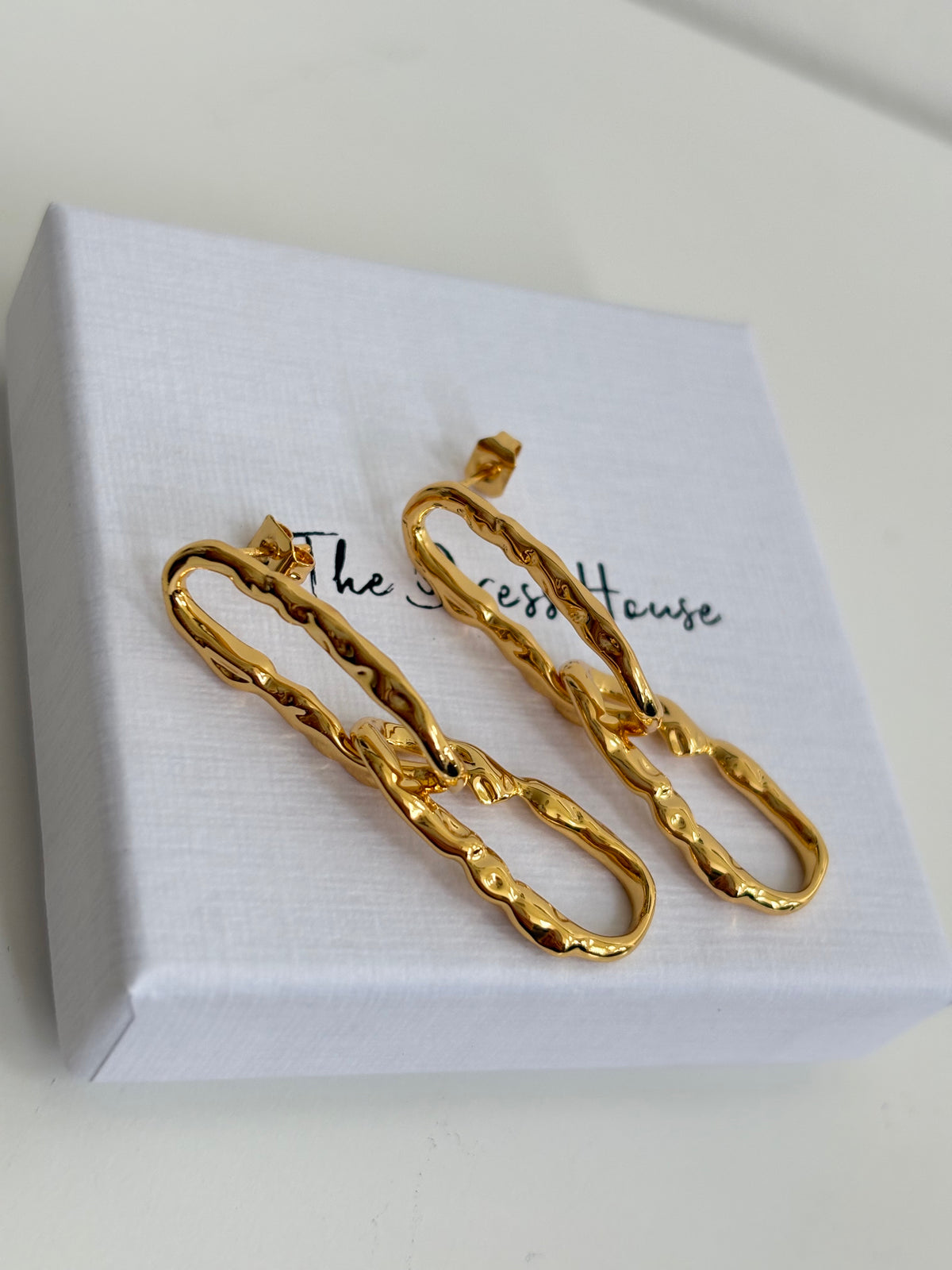 Lyra - Gold Statement Earring