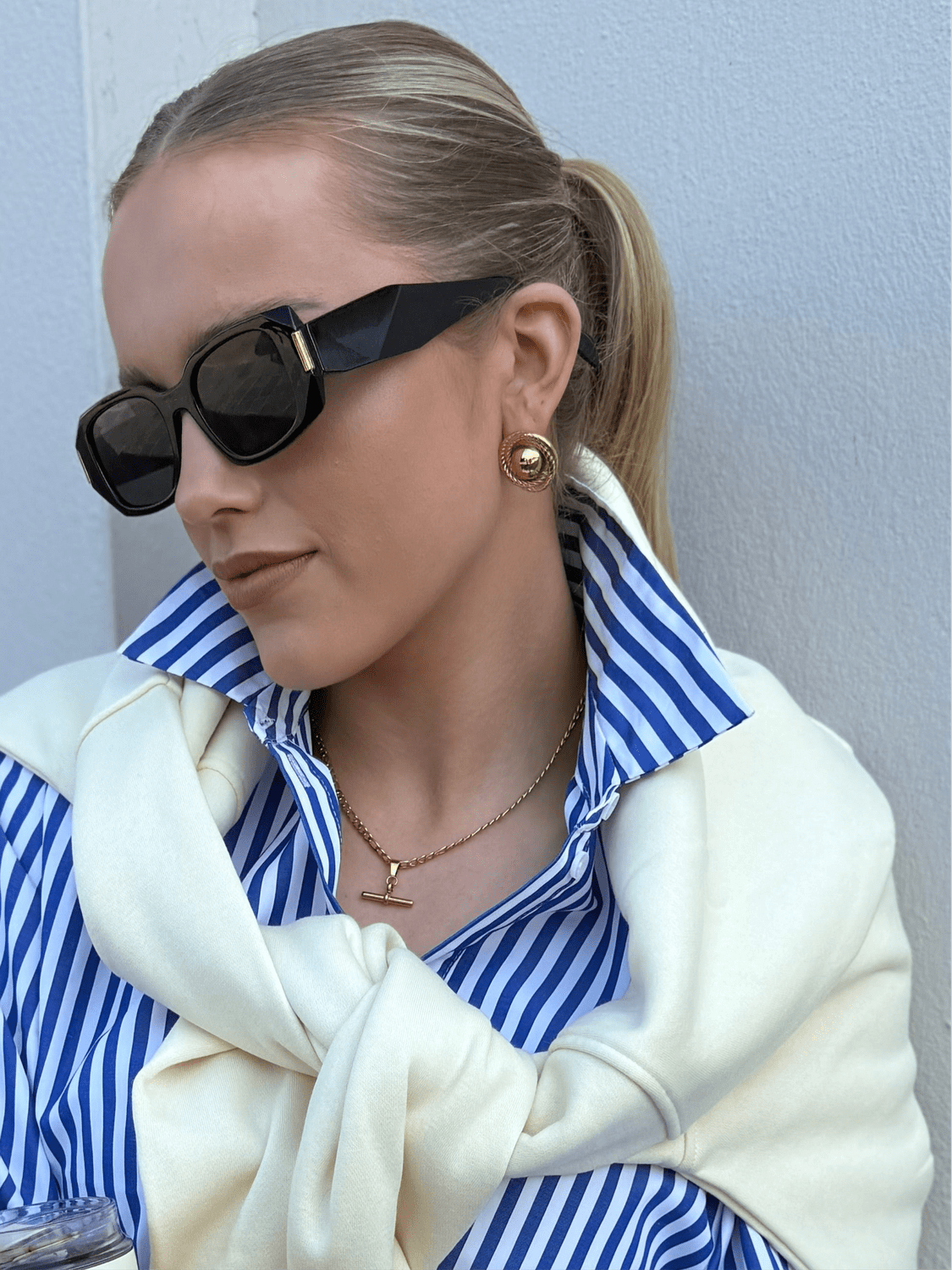 Zara - Gold Statement Earring