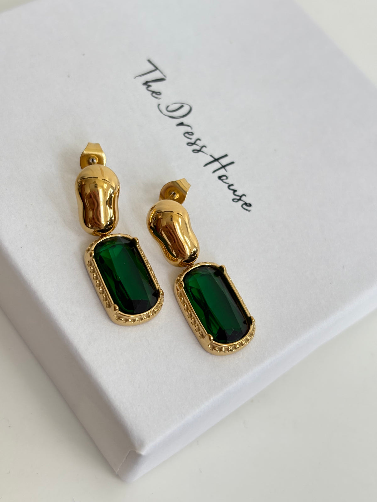 Darcy May - Green Gold Earring