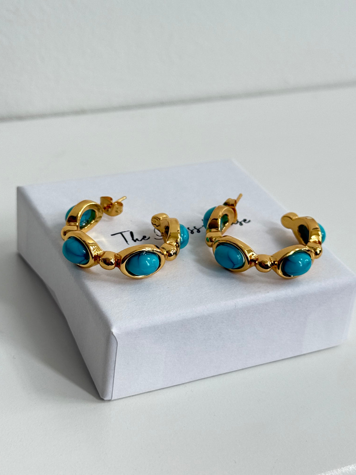 Pixie - Turquoise Blue Gold Earring