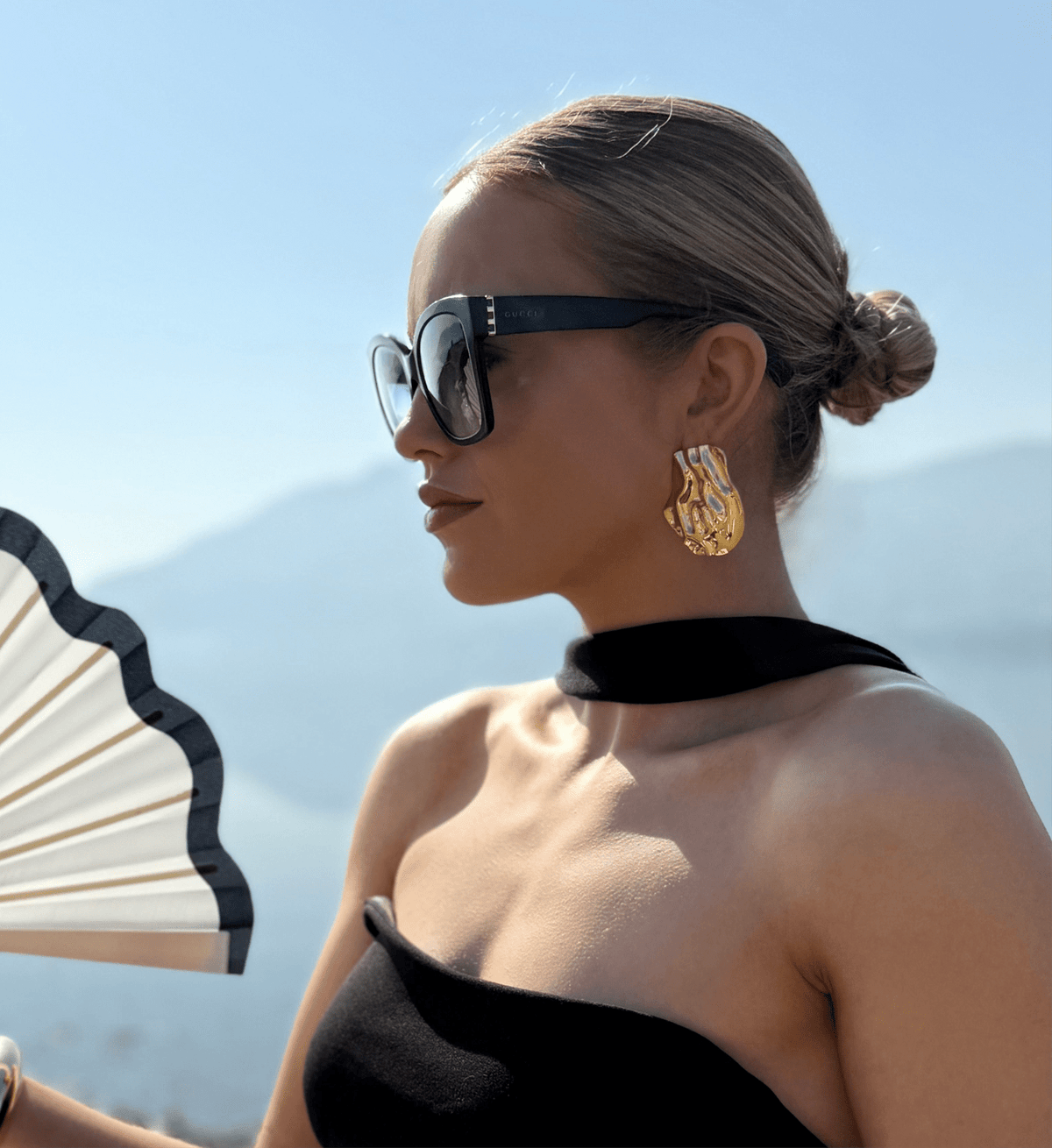 Kiera - Gold Statement Earring