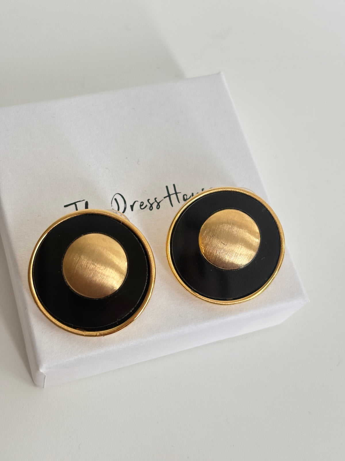 Cindy - Black Gold Earring