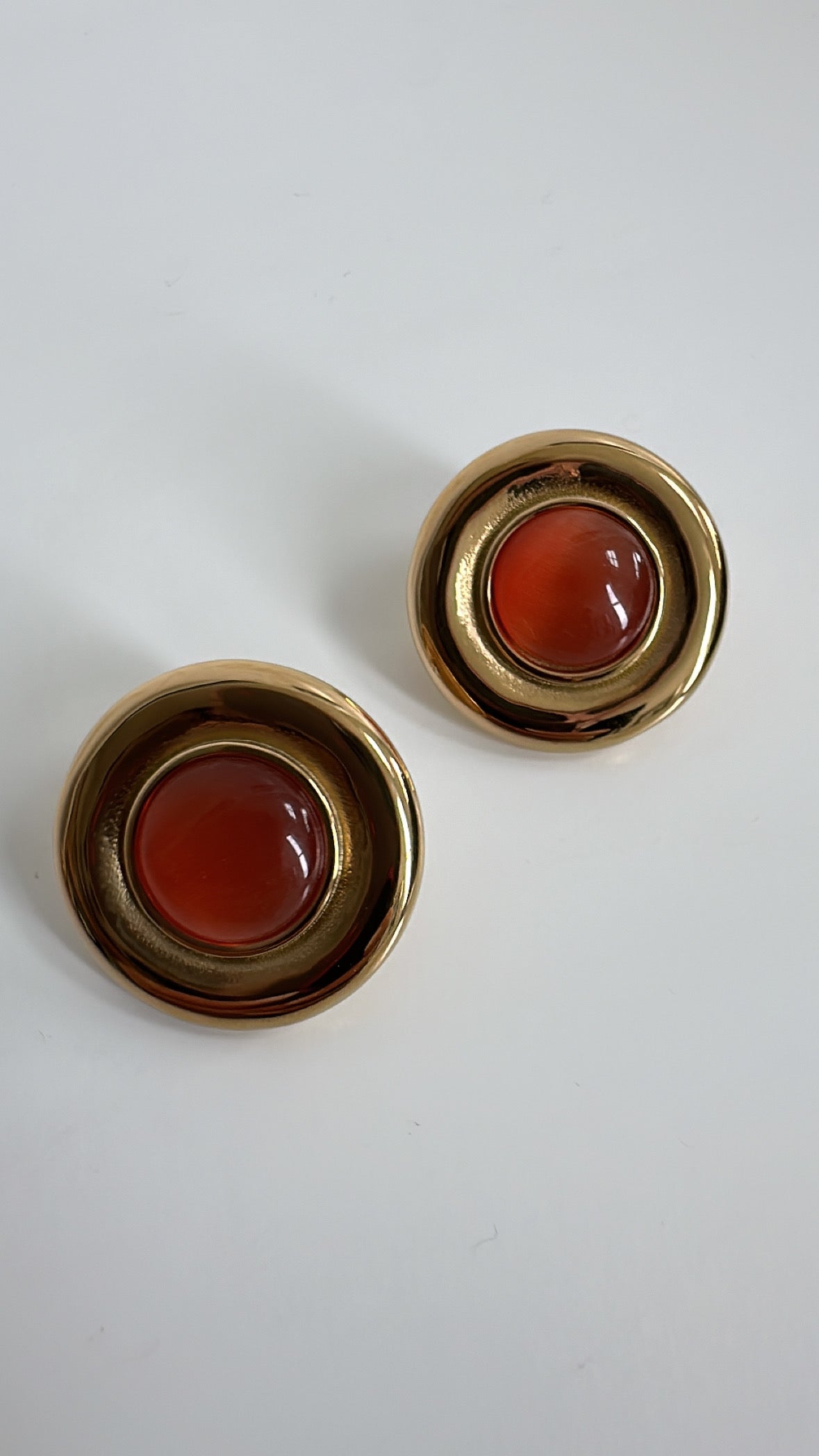 Cora - Orange Gold Earring