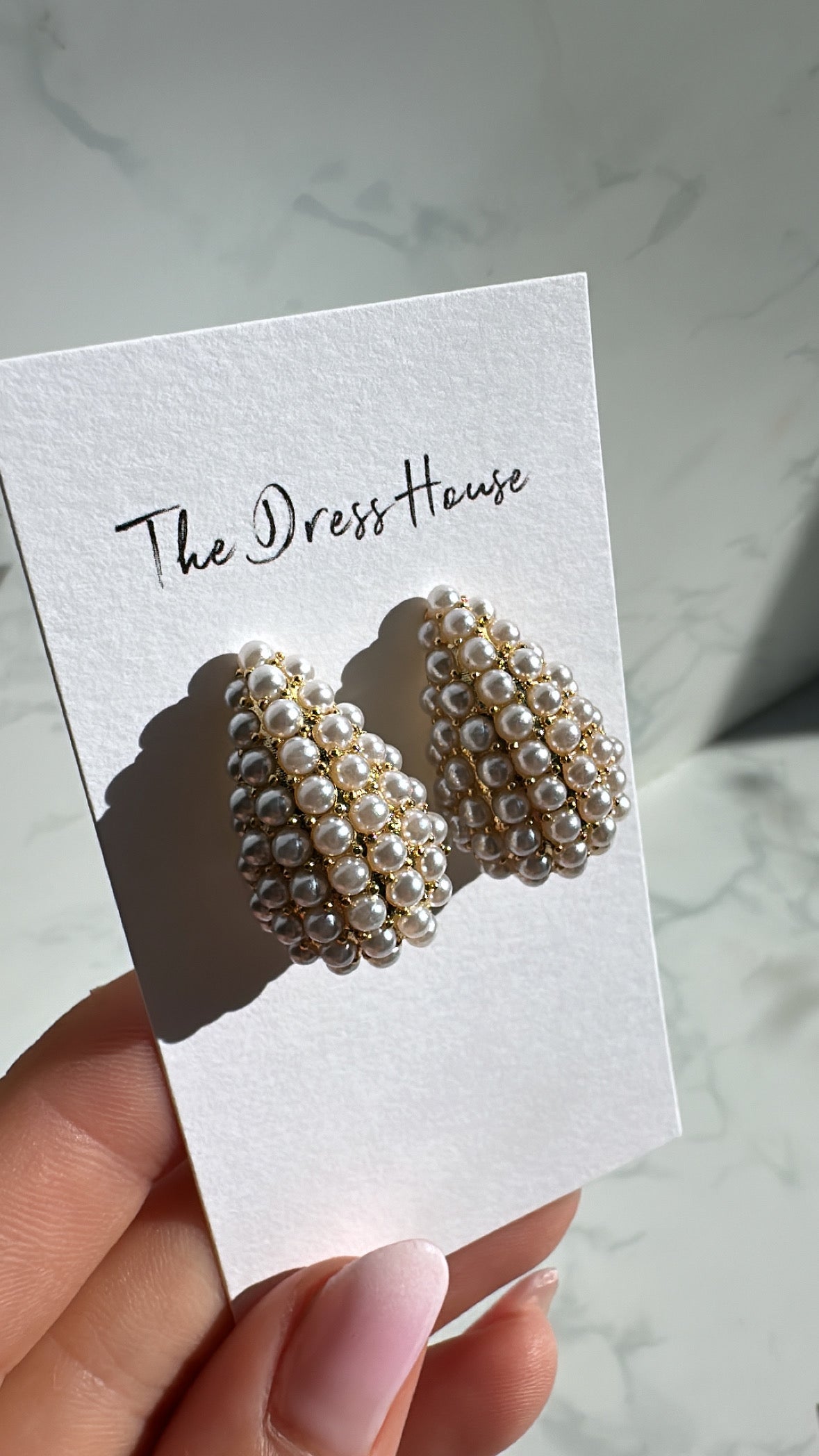 Maria Pearl - Gold Pearl Earring