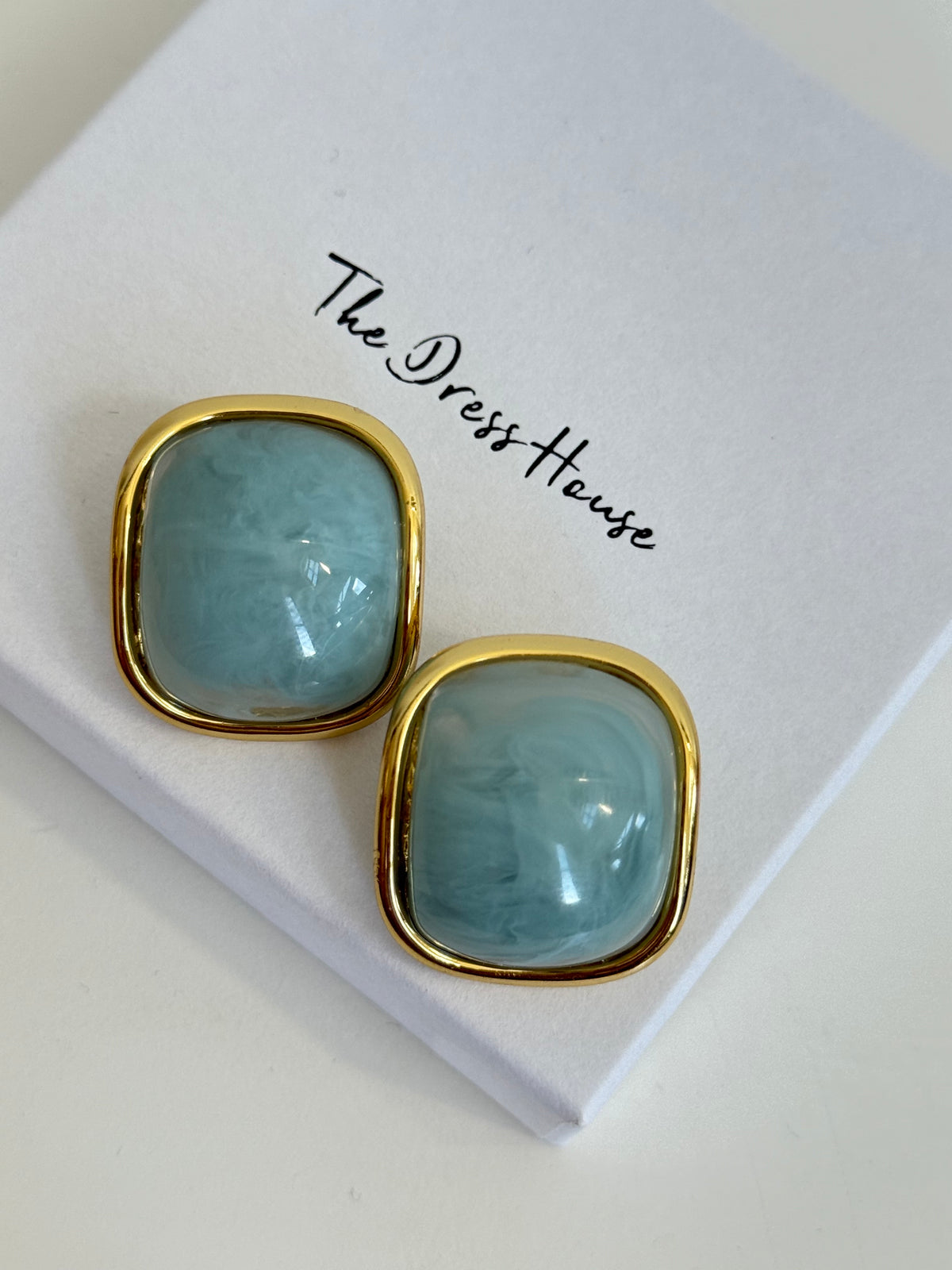 Cora - Blue Gold Earring