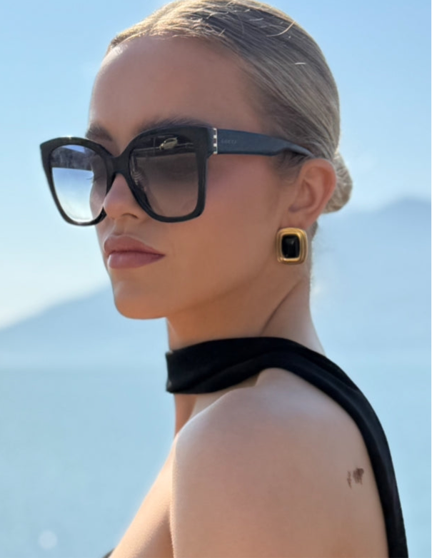 Daphne - Black Gold Earring