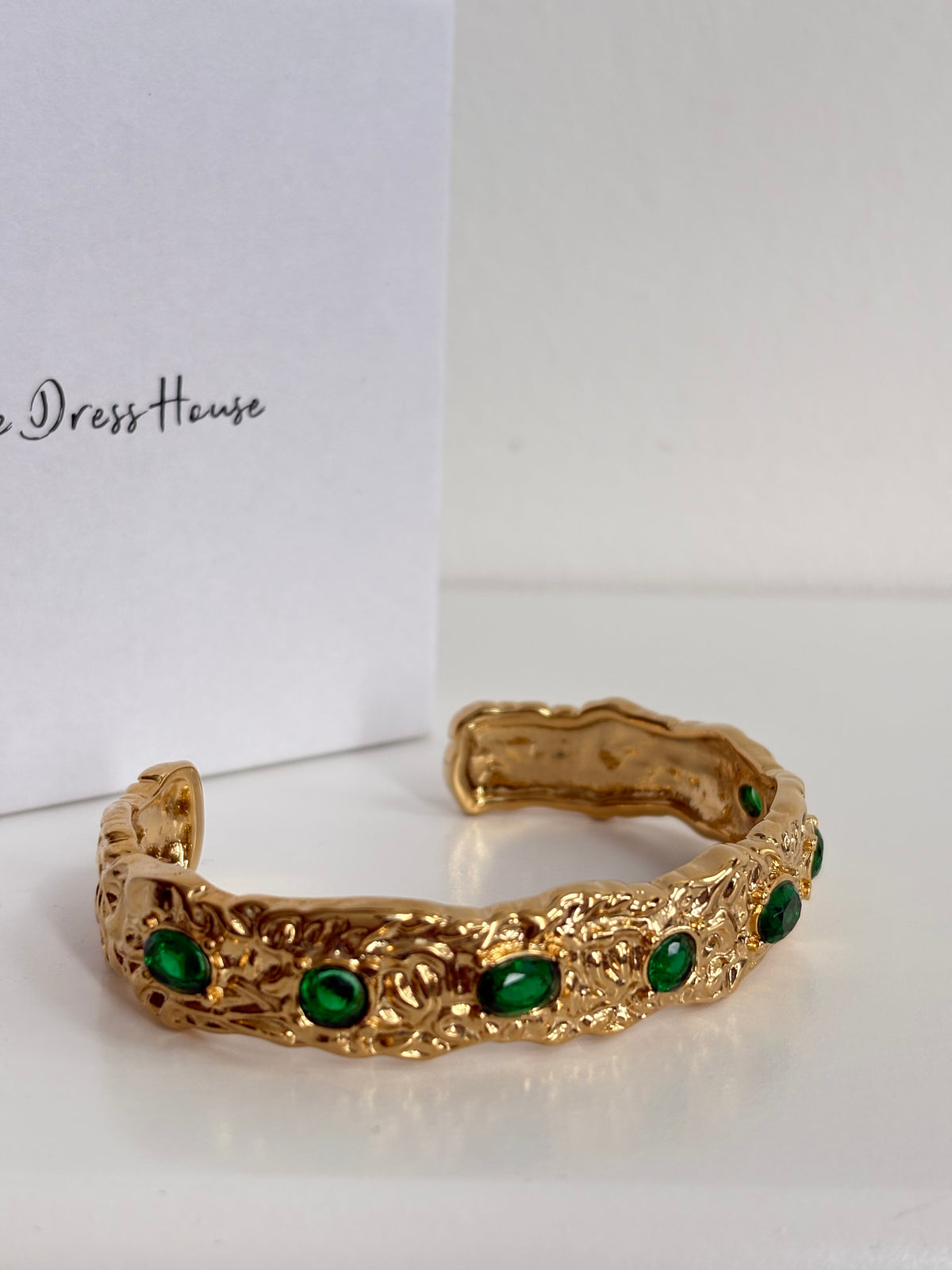 Tori - Gold Green Bangle