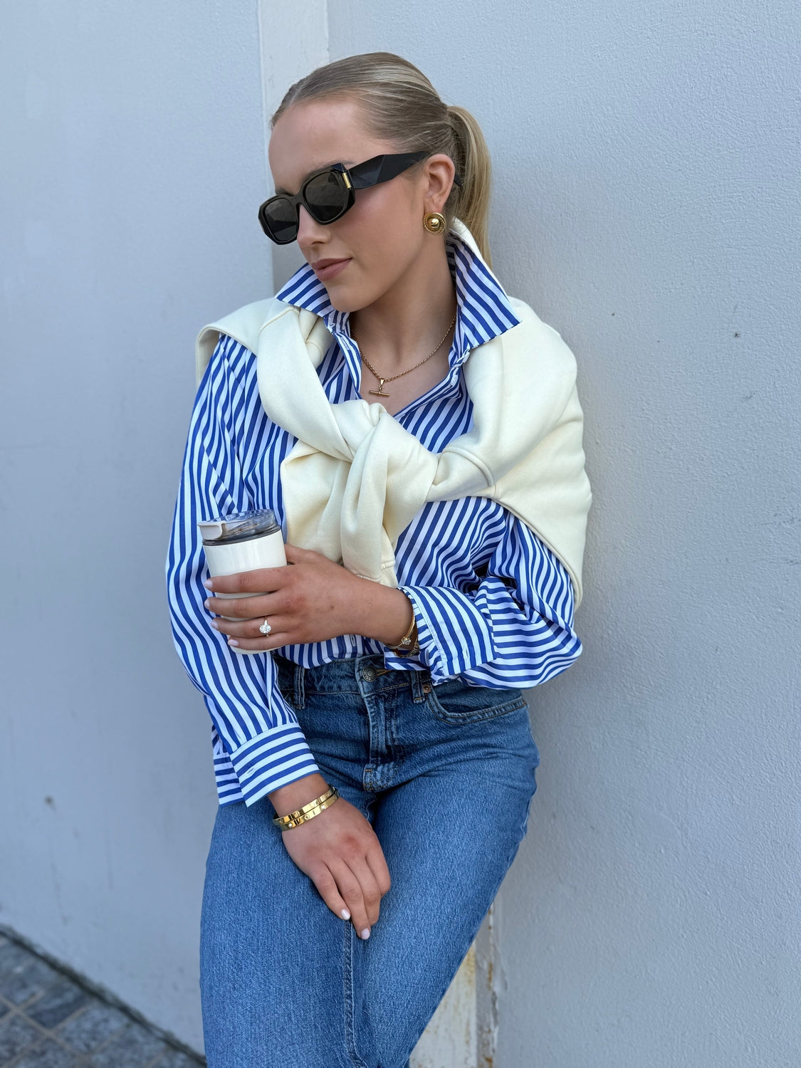 Zara - Gold Statement Earring