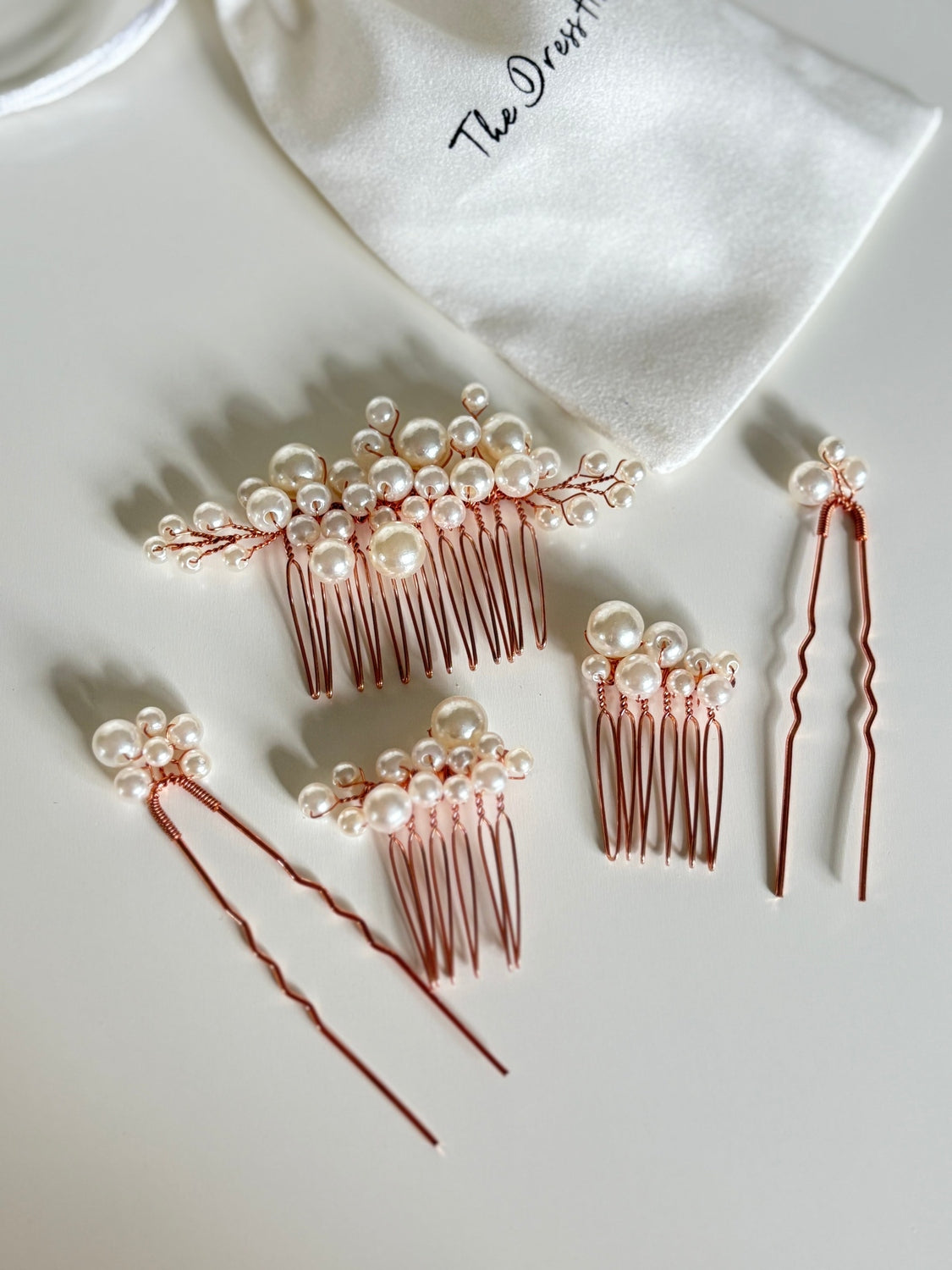 Ada - Rose Gold Pearl Hair Pins