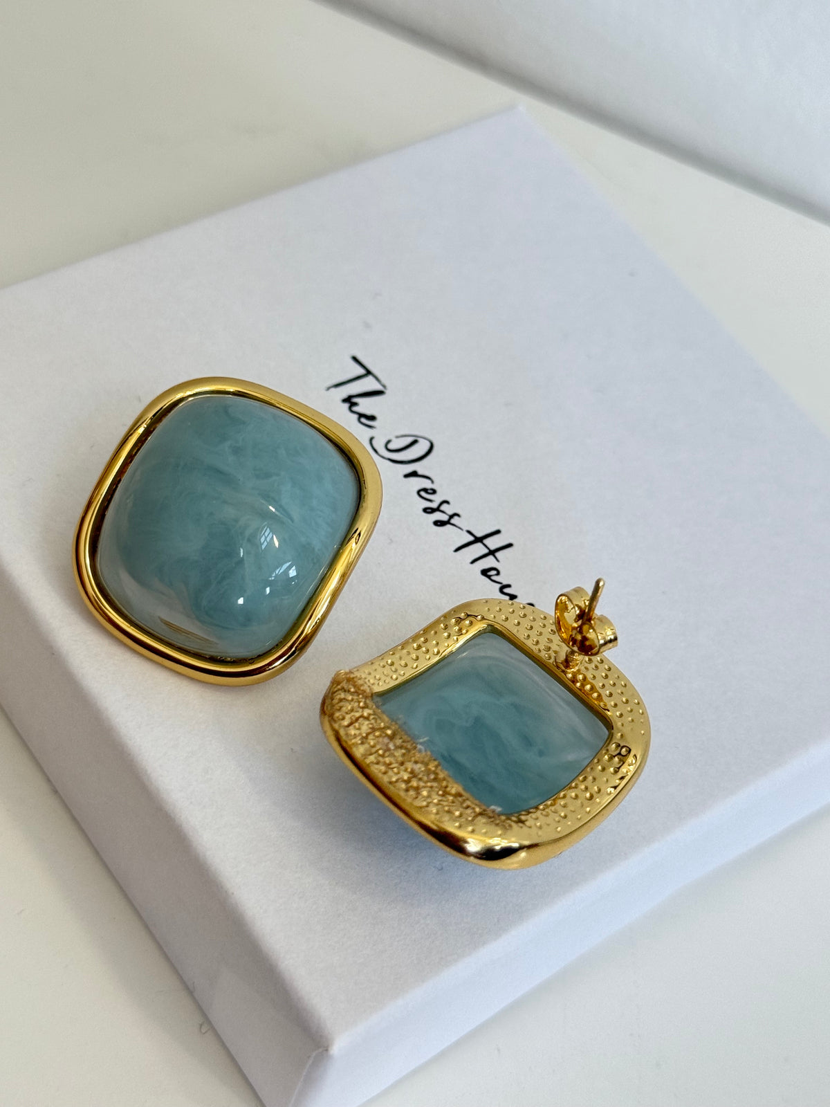 Cora - Blue Gold Earring