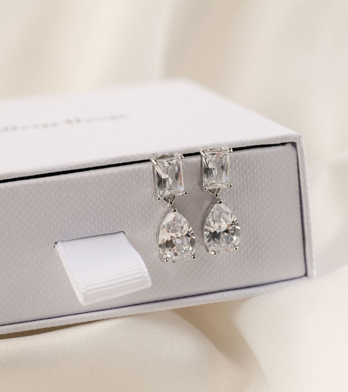 Charlotte - Silver Diamanté Earring