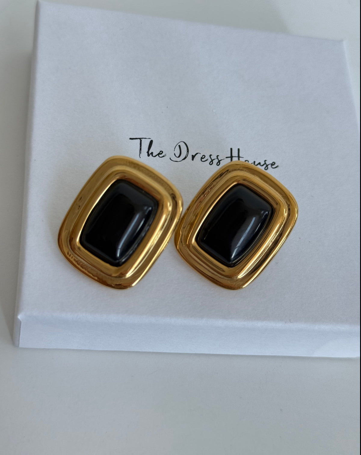 Daphne - Black Gold Earring
