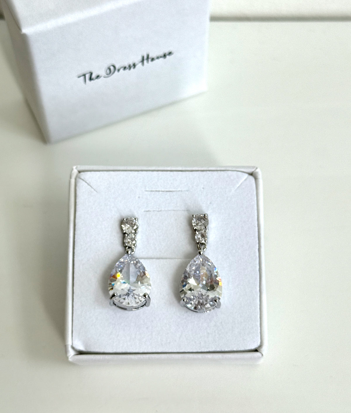 Julia - Silver Diamanté Earring