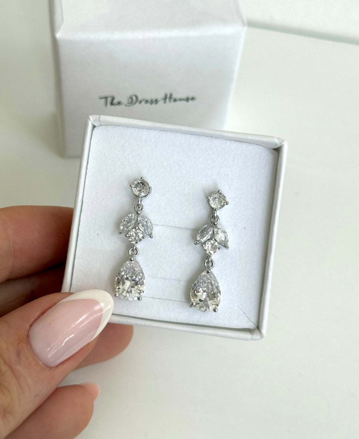 Cara - Silver Diamanté Earring