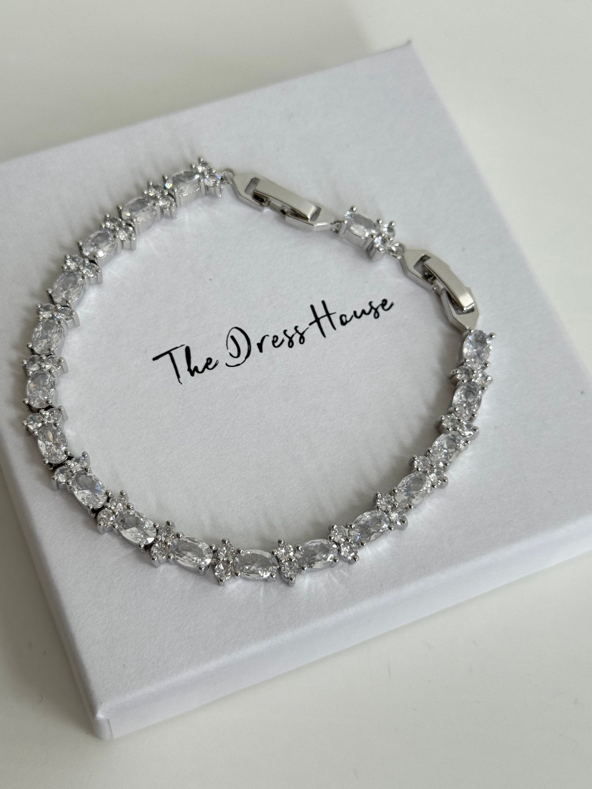 Penny - Silver Diamanté Bracelet