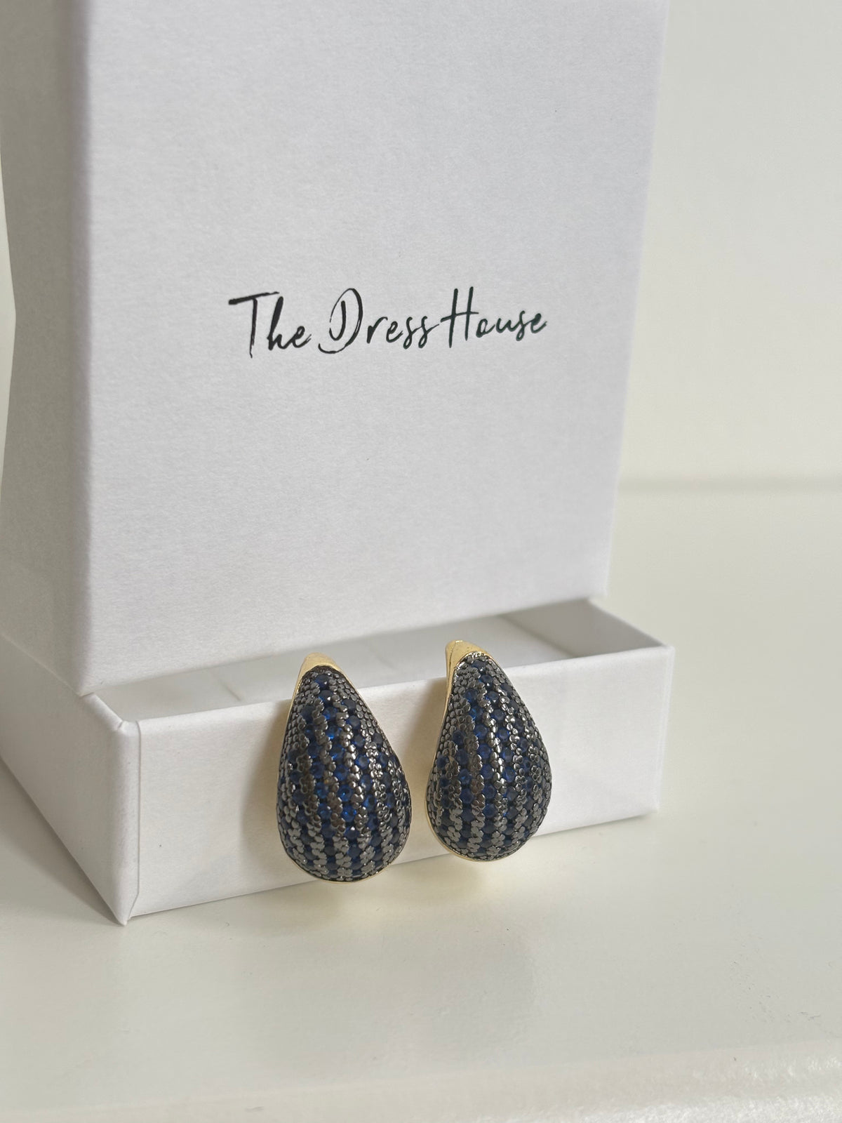 Alsa - Gold Navy Earring