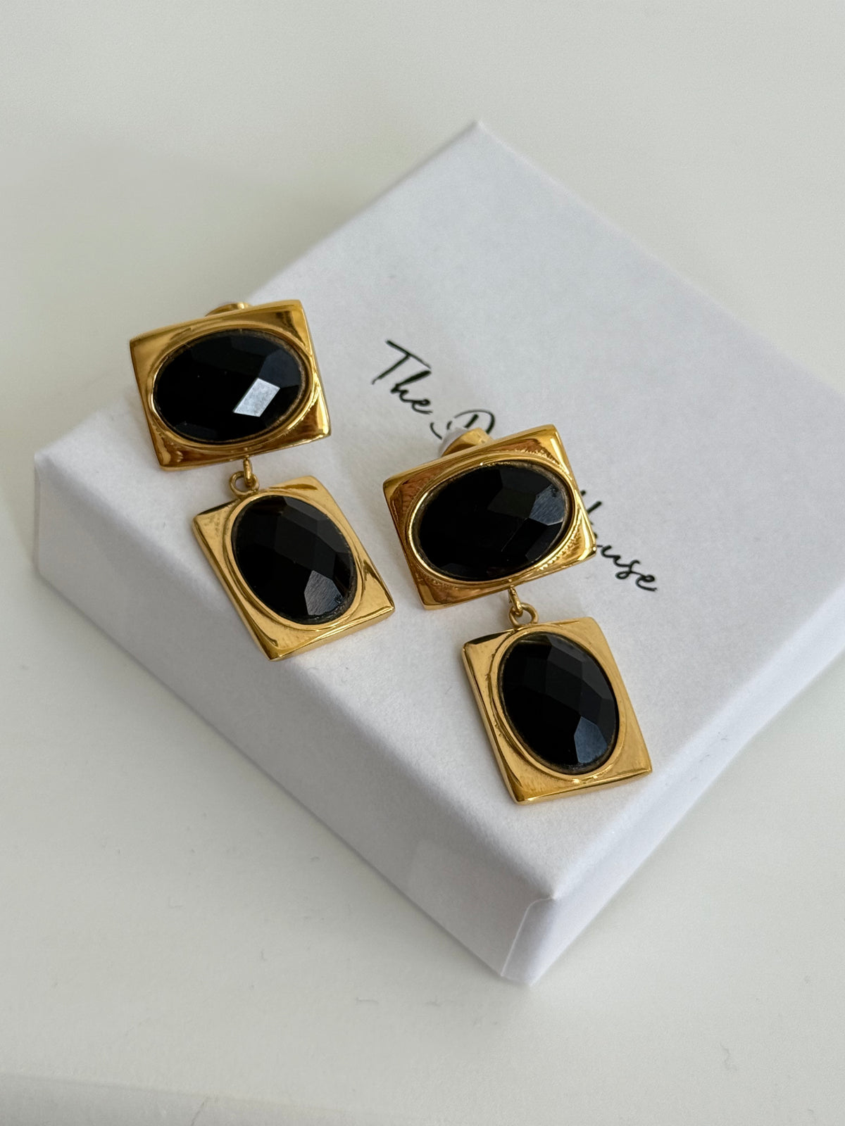 Lauren - Black Gold Earring