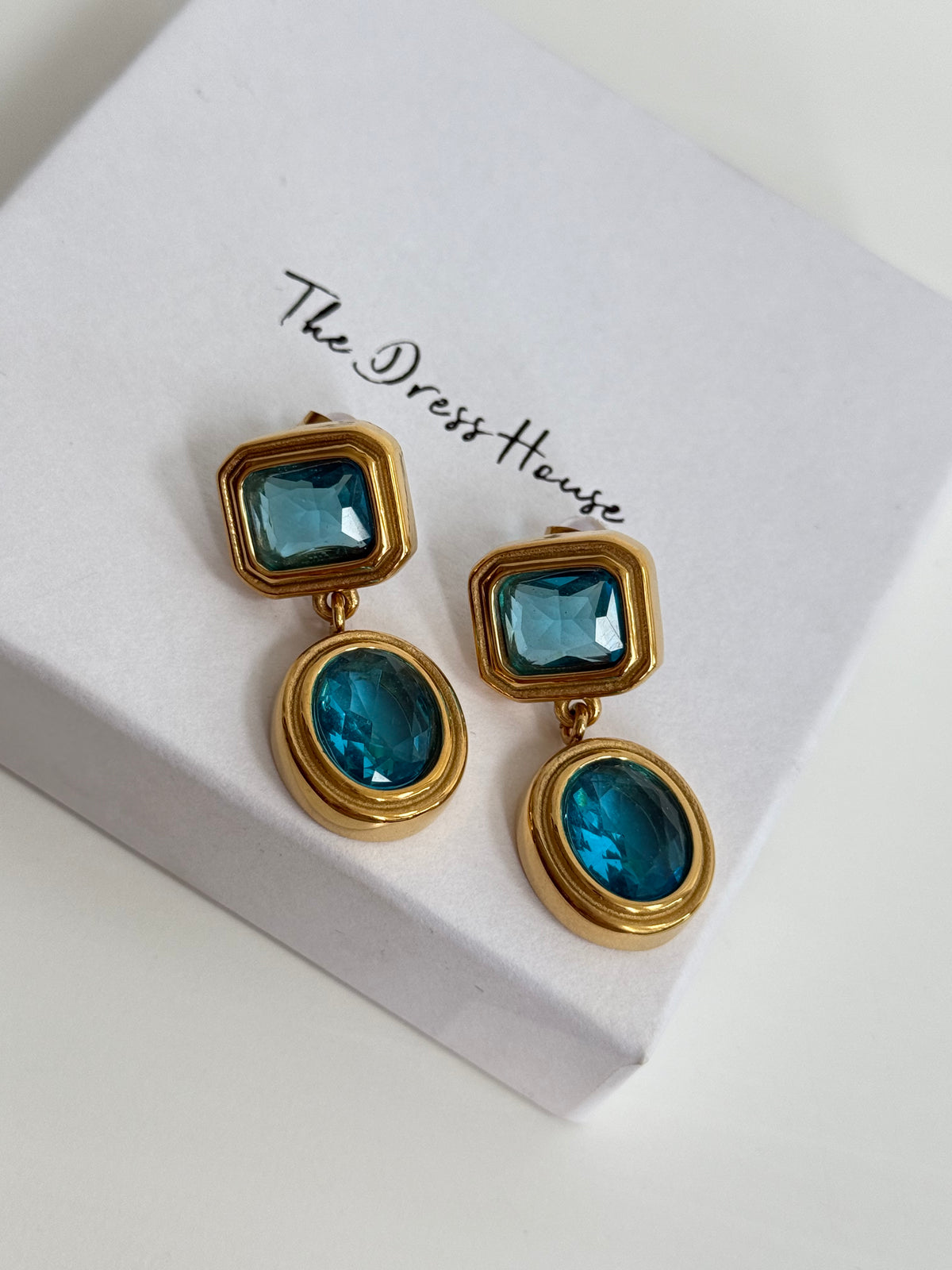 Kacy - Turquoise Gold Earring