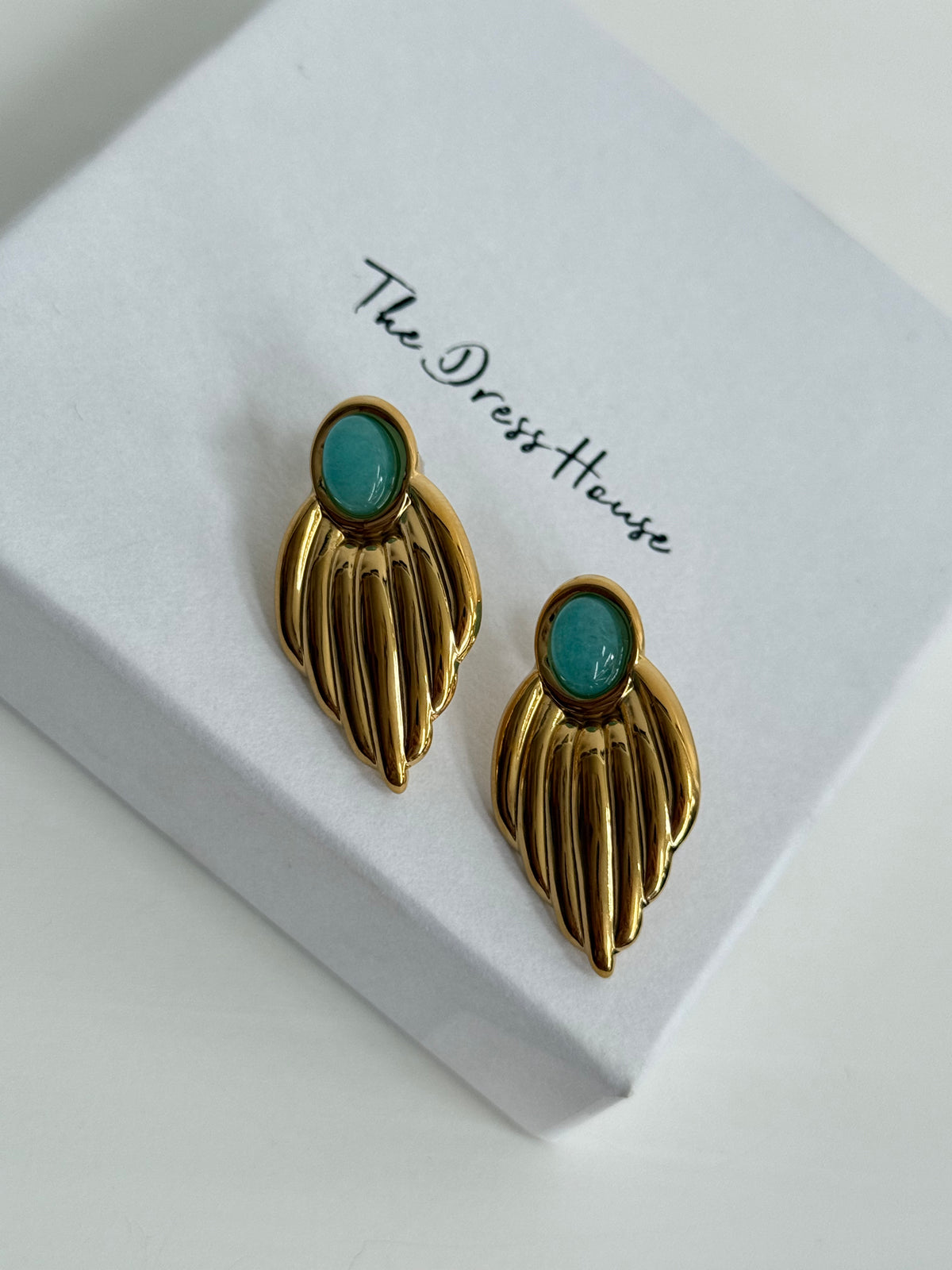 Eloisa- Gold Turquoise Earring