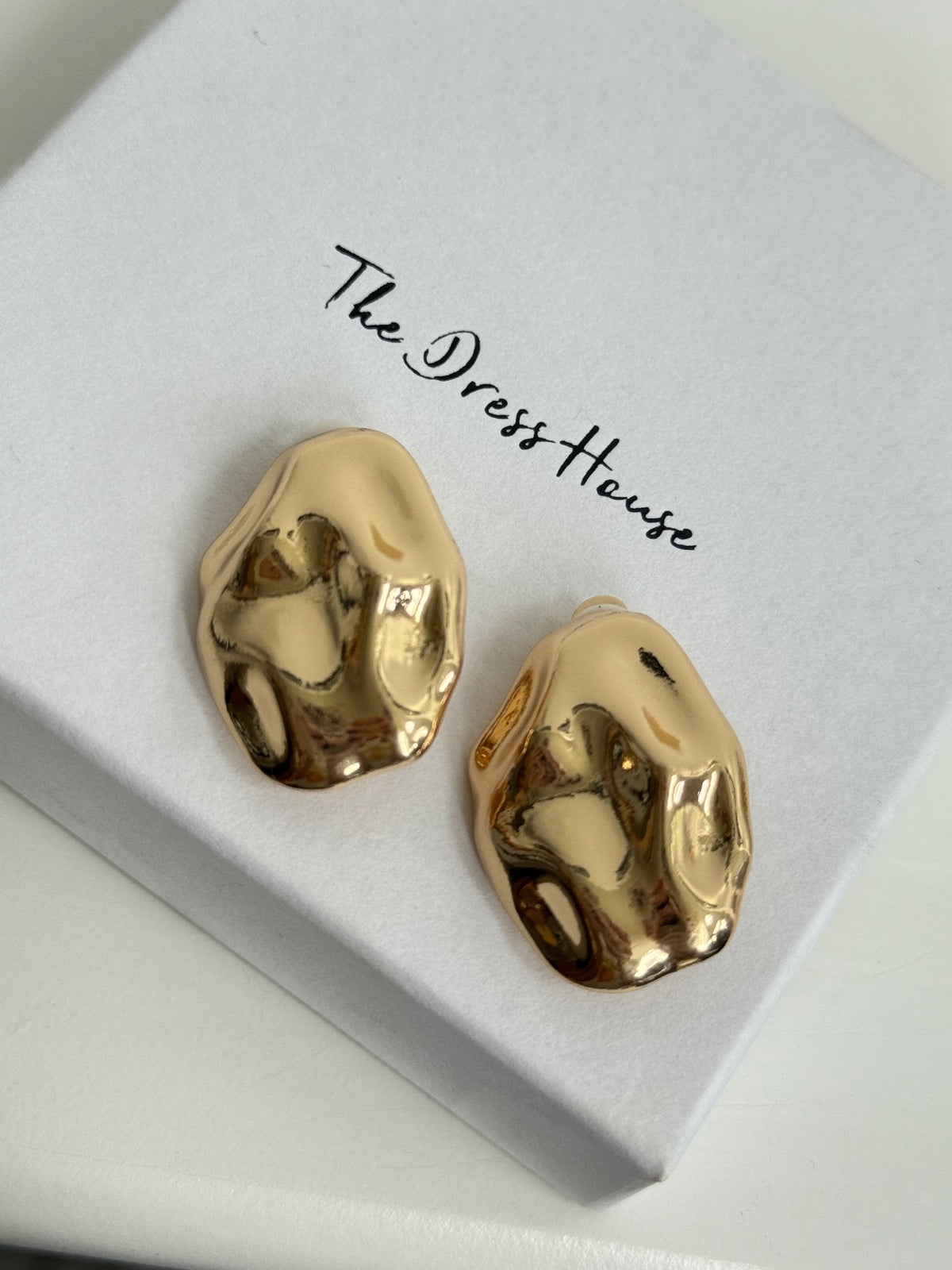 Rachel - Gold Clip On Earring