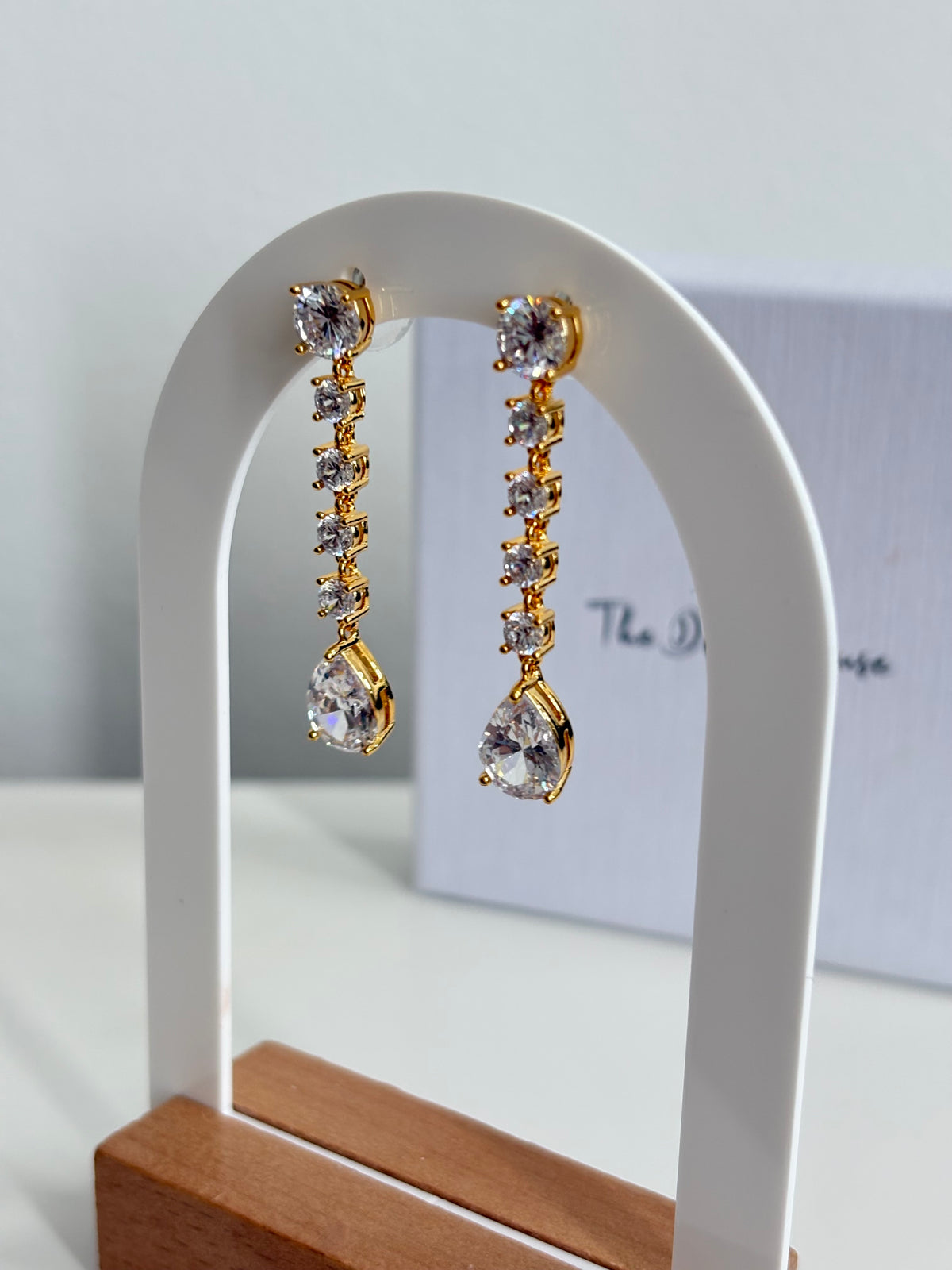 Roxie - Gold Diamanté Earring