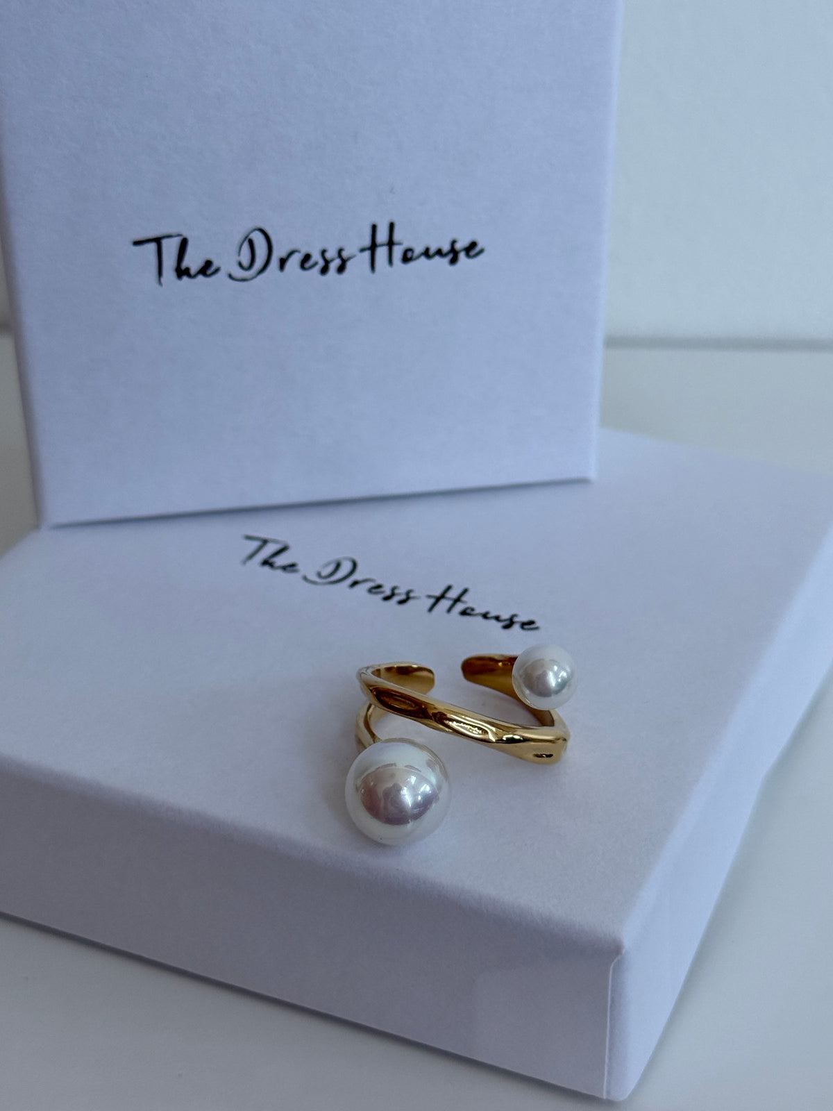 Kim - Gold Pearl Ring