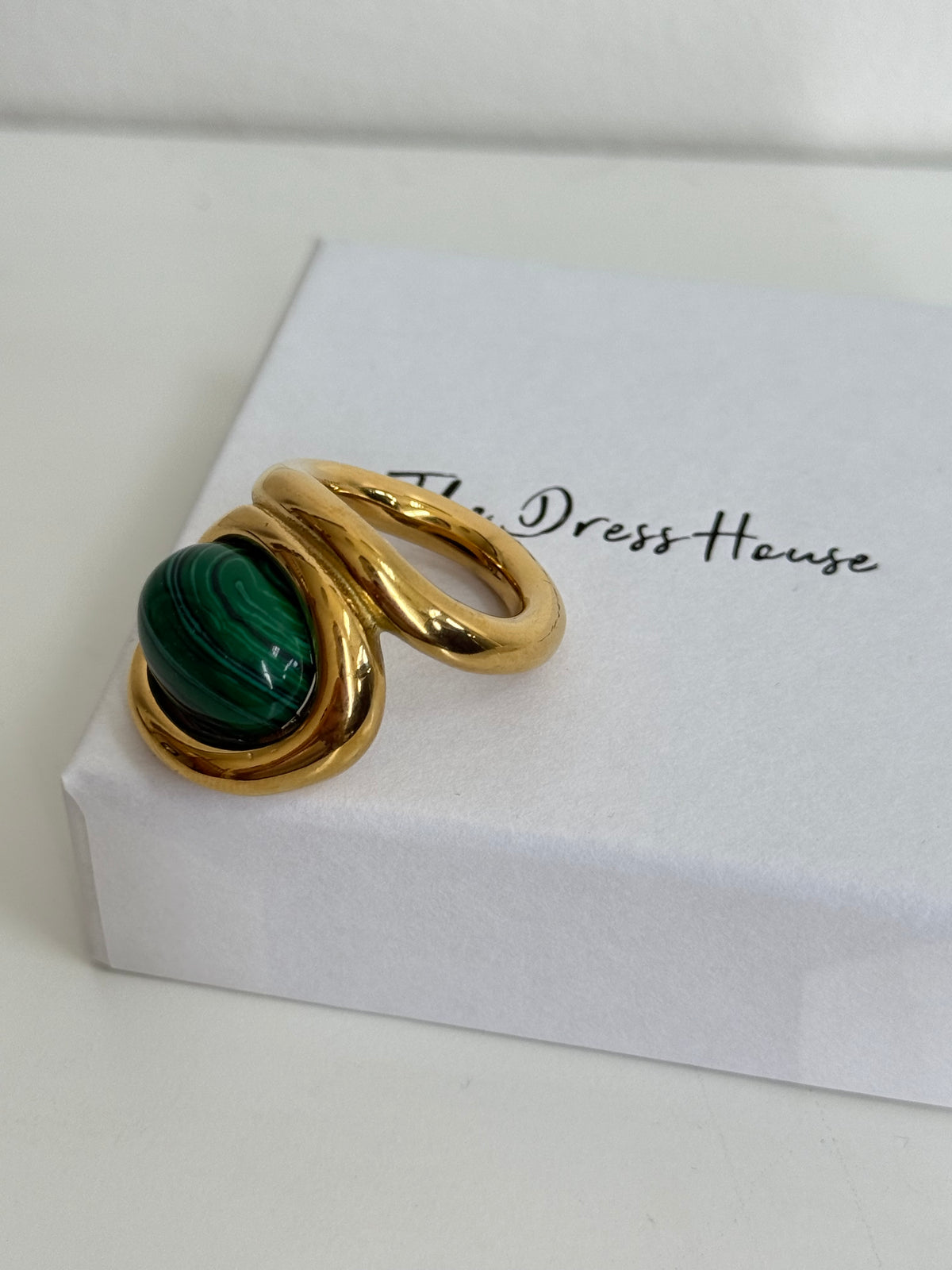 Elsa - Green Gold Cocktail Ring