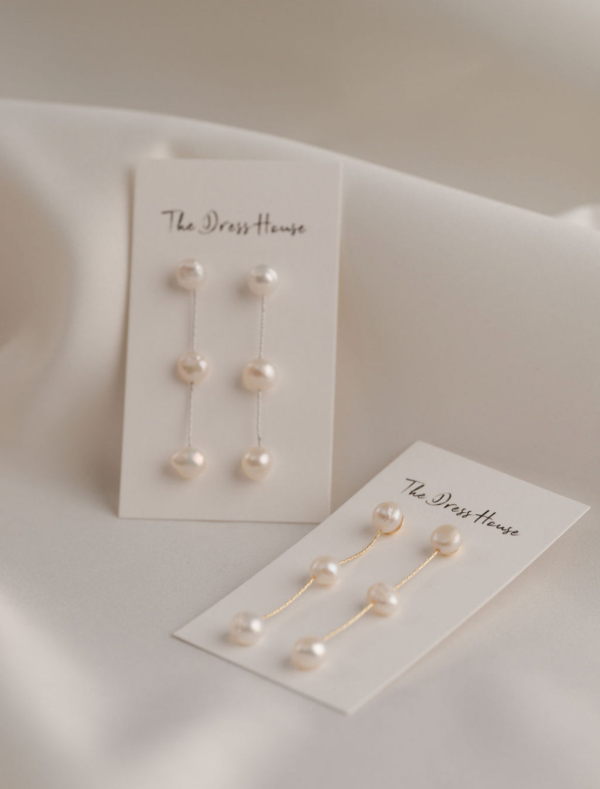 Arla - Silver Pearl Earring
