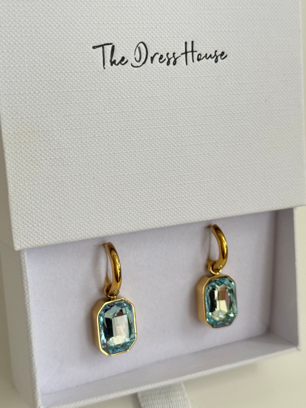 Marla - Blue Turquoise Gold Earring