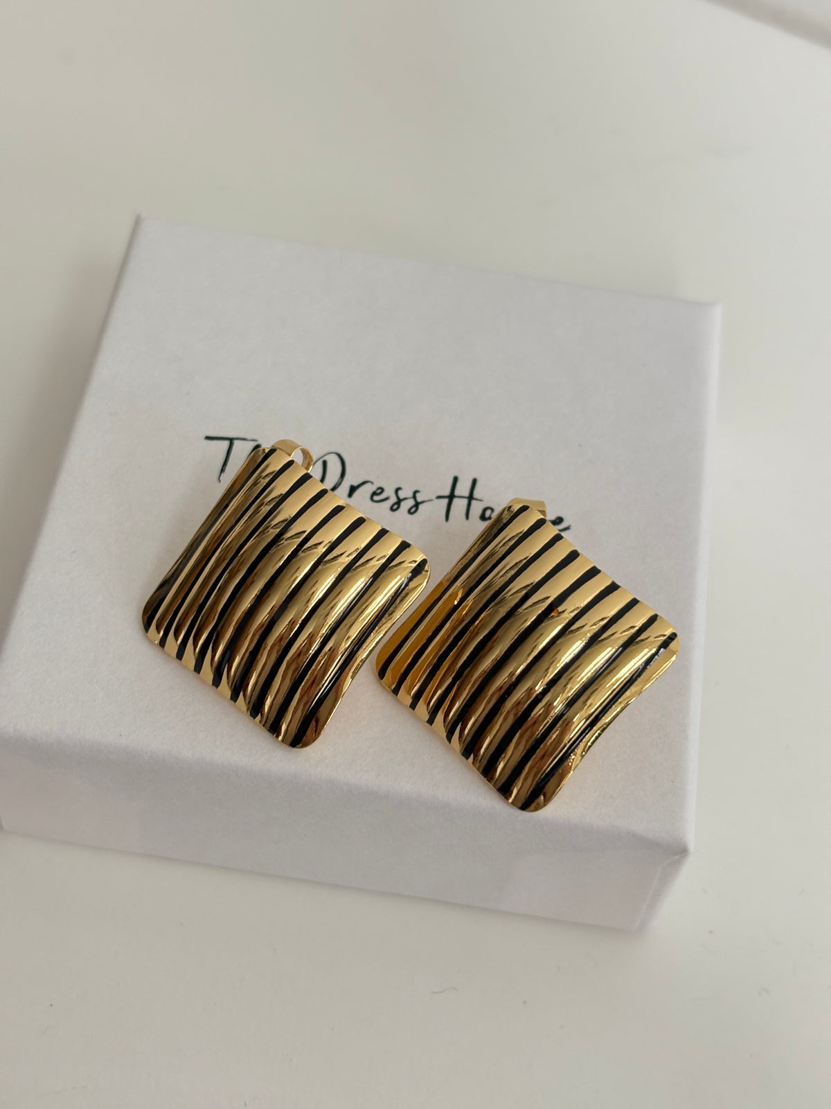 Kate - Black Gold Earring