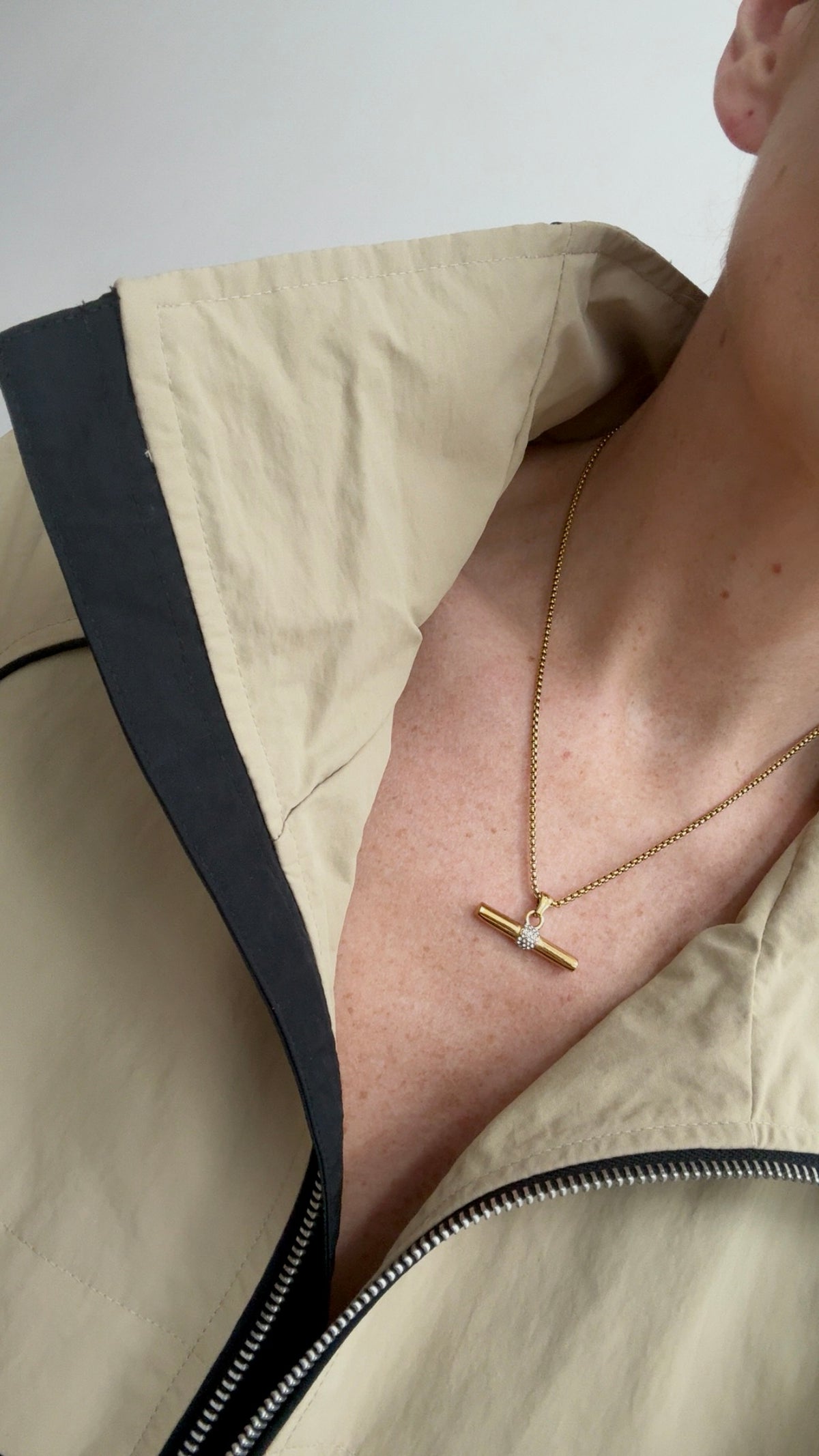 Trixie T Bar - Gold Diamanté Neckace