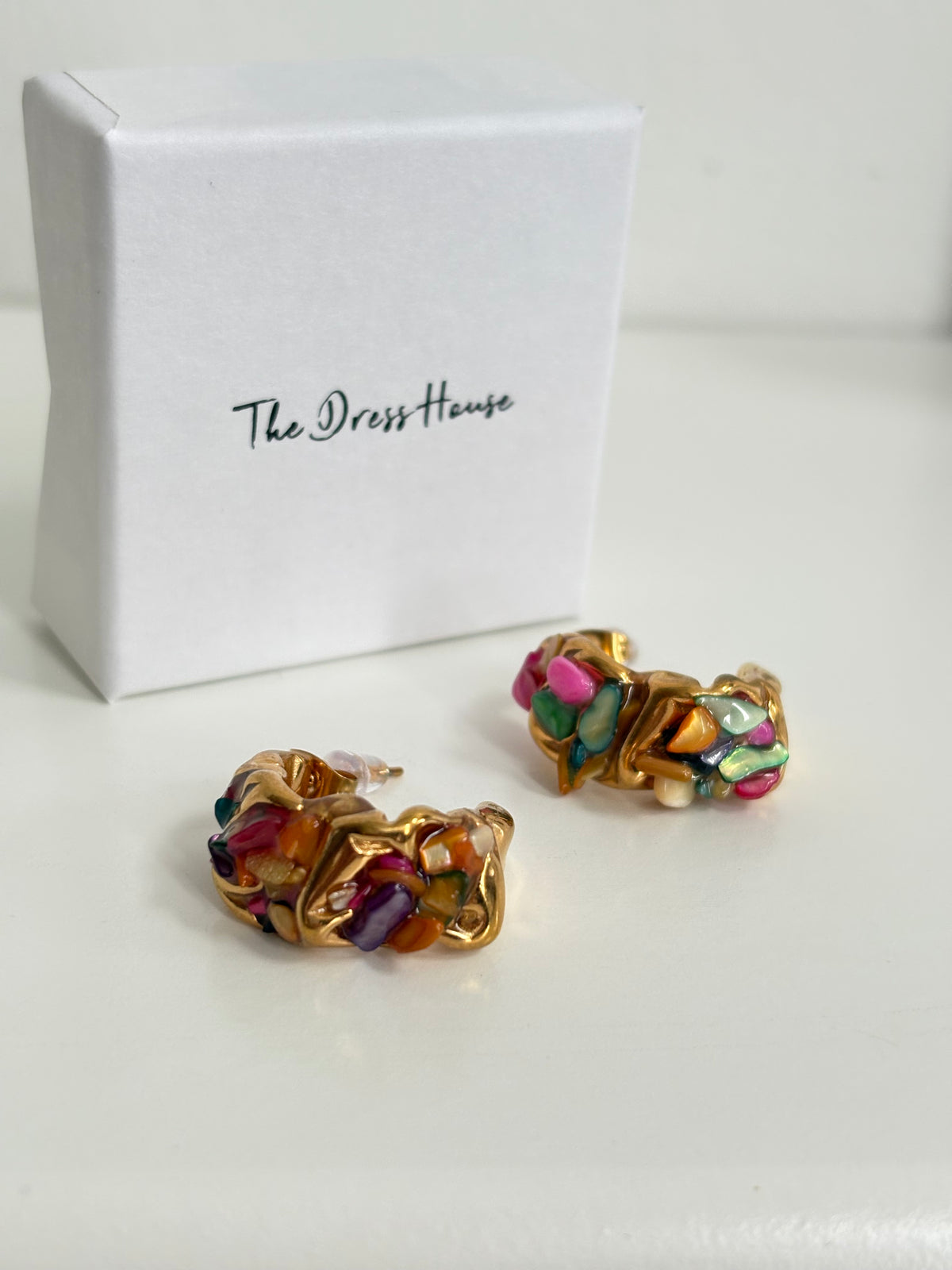Lienna - Gold Colour Hoop Earring