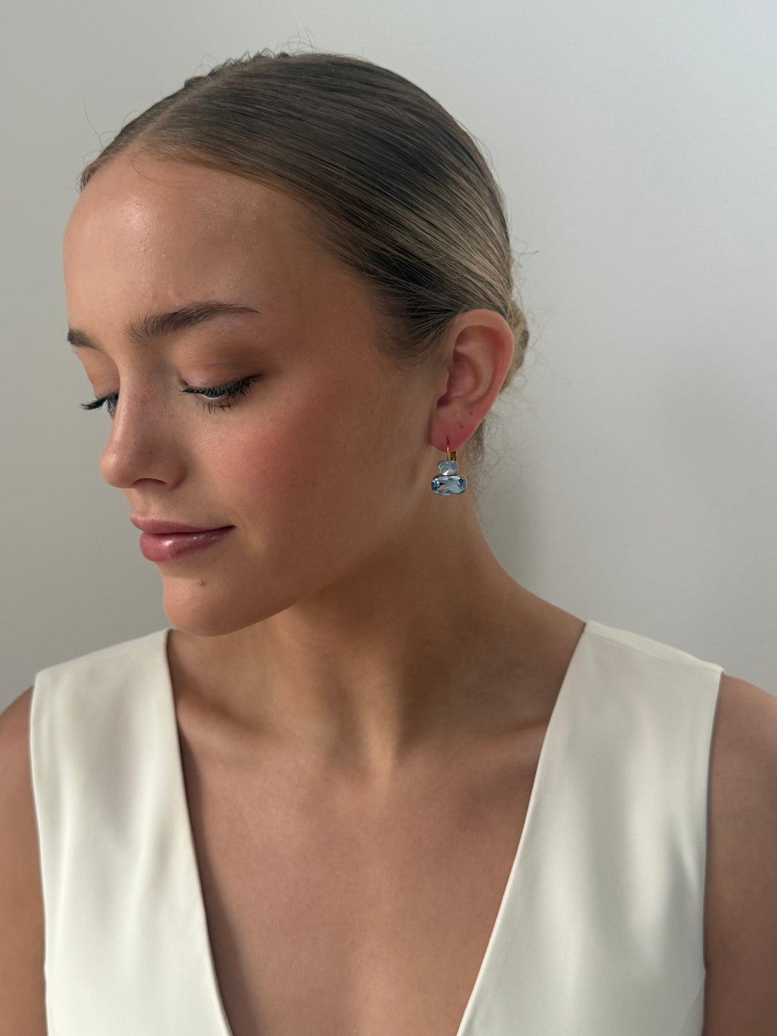 Dani - Blue Gold Earring