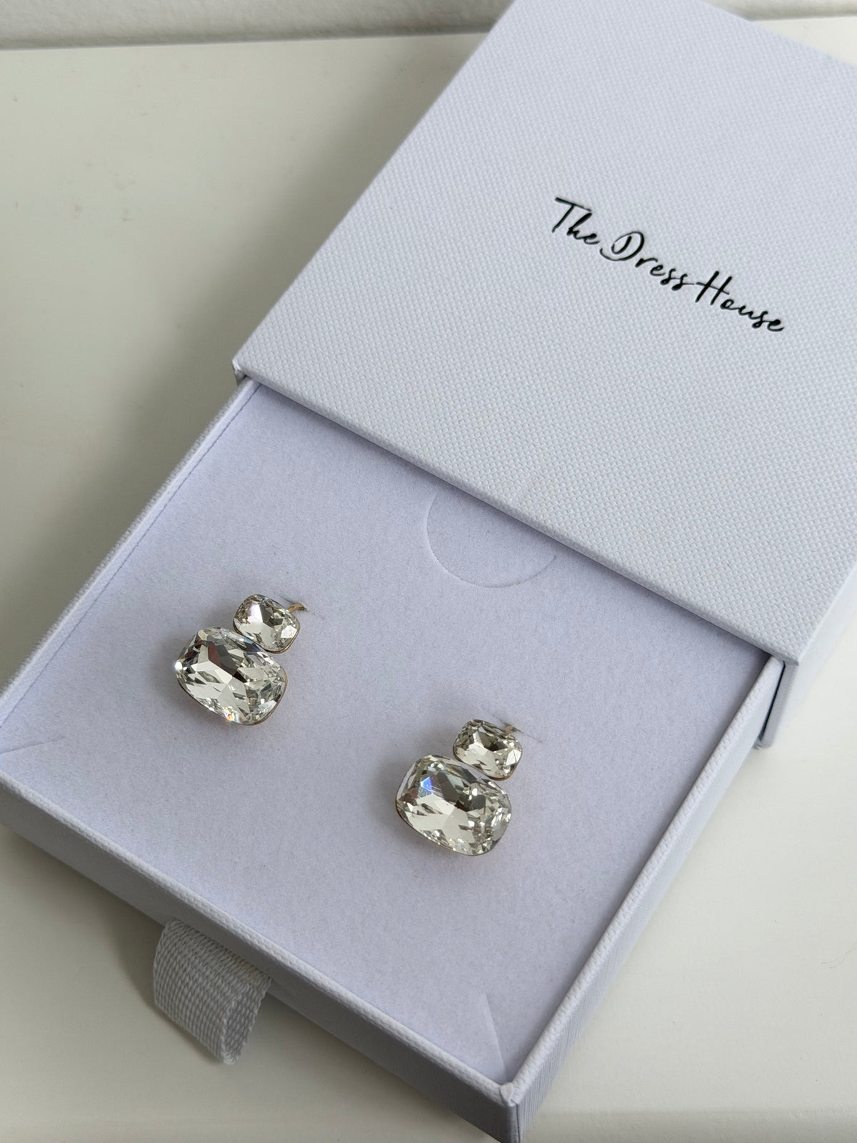 Dani - Clear Gold Earring