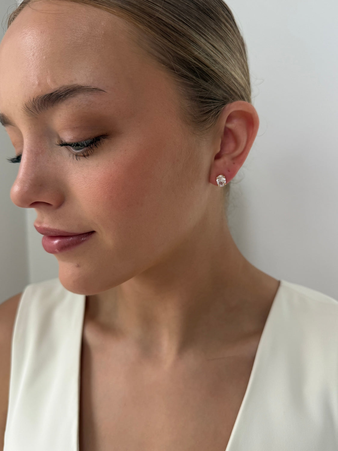 Amelia - Gold Bangle Earring Set