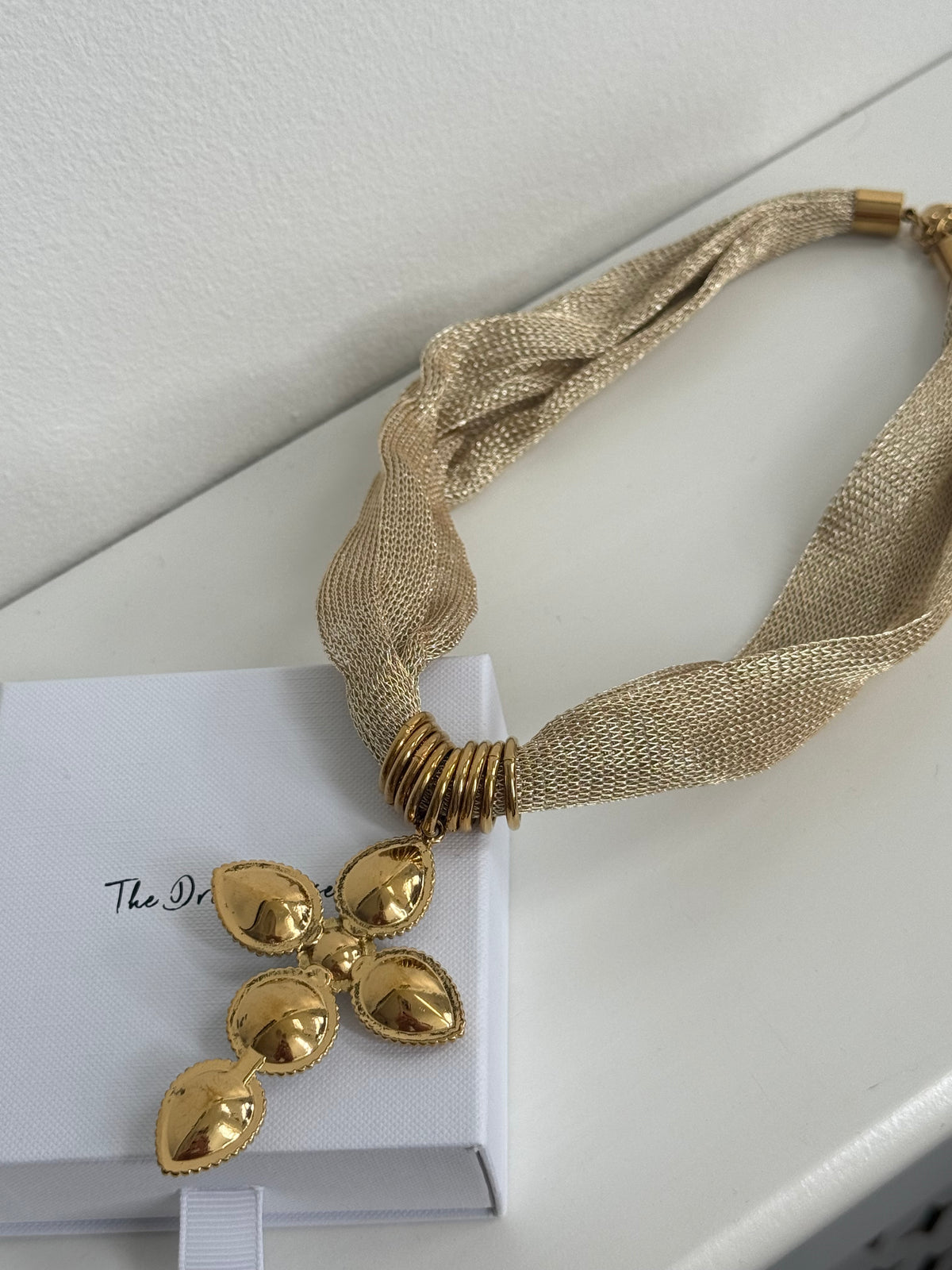 Kelly - Gold ReversibleCross Necklace