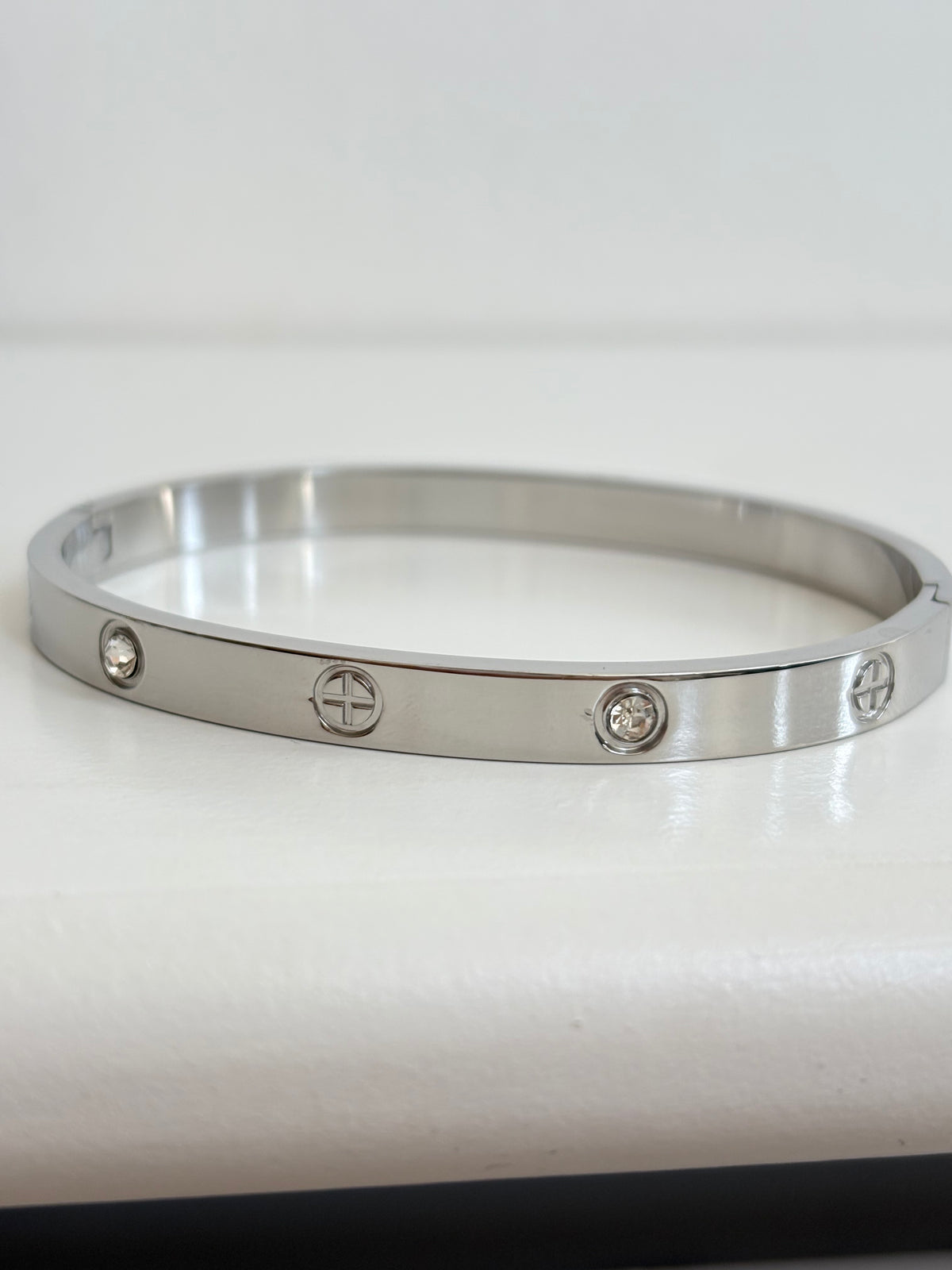Sara - Silver Bangle Bracelet