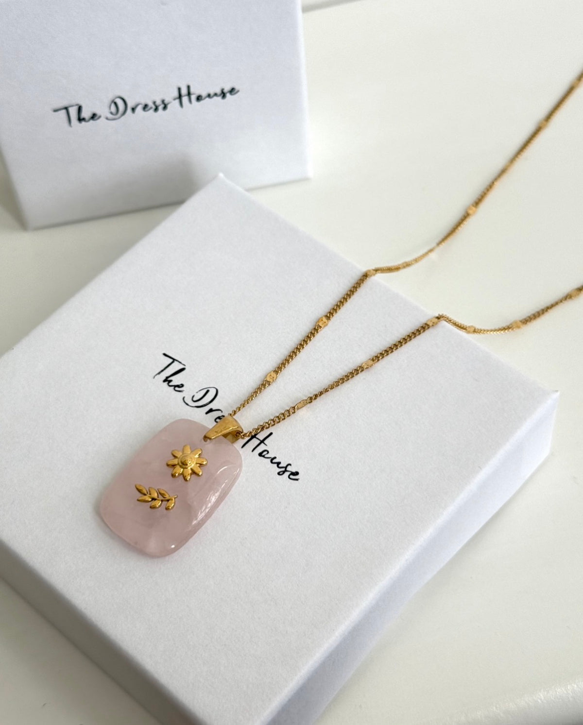 Tilly - Pink Gold Necklace