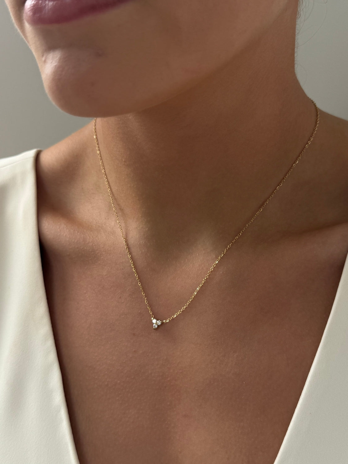 Amber - Gold Necklace Earring Set