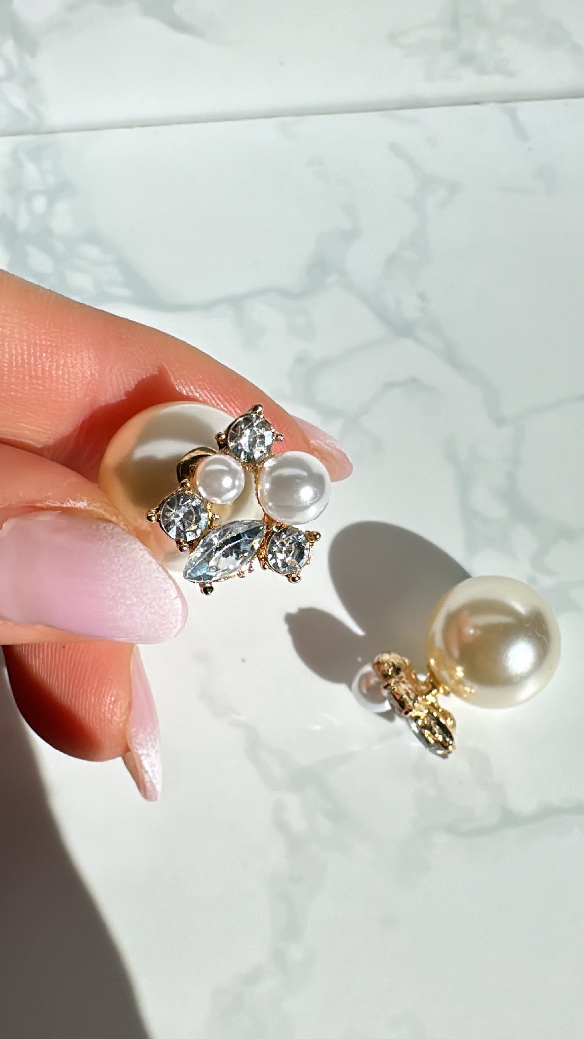 Gracey - Pearl Gold Earring