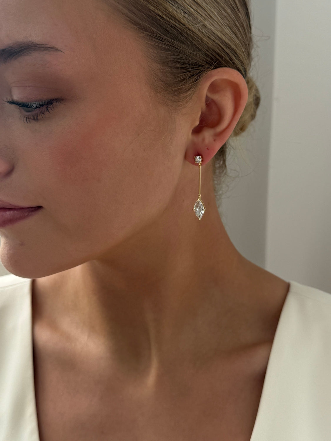 Alara - Gold Diamond Earring