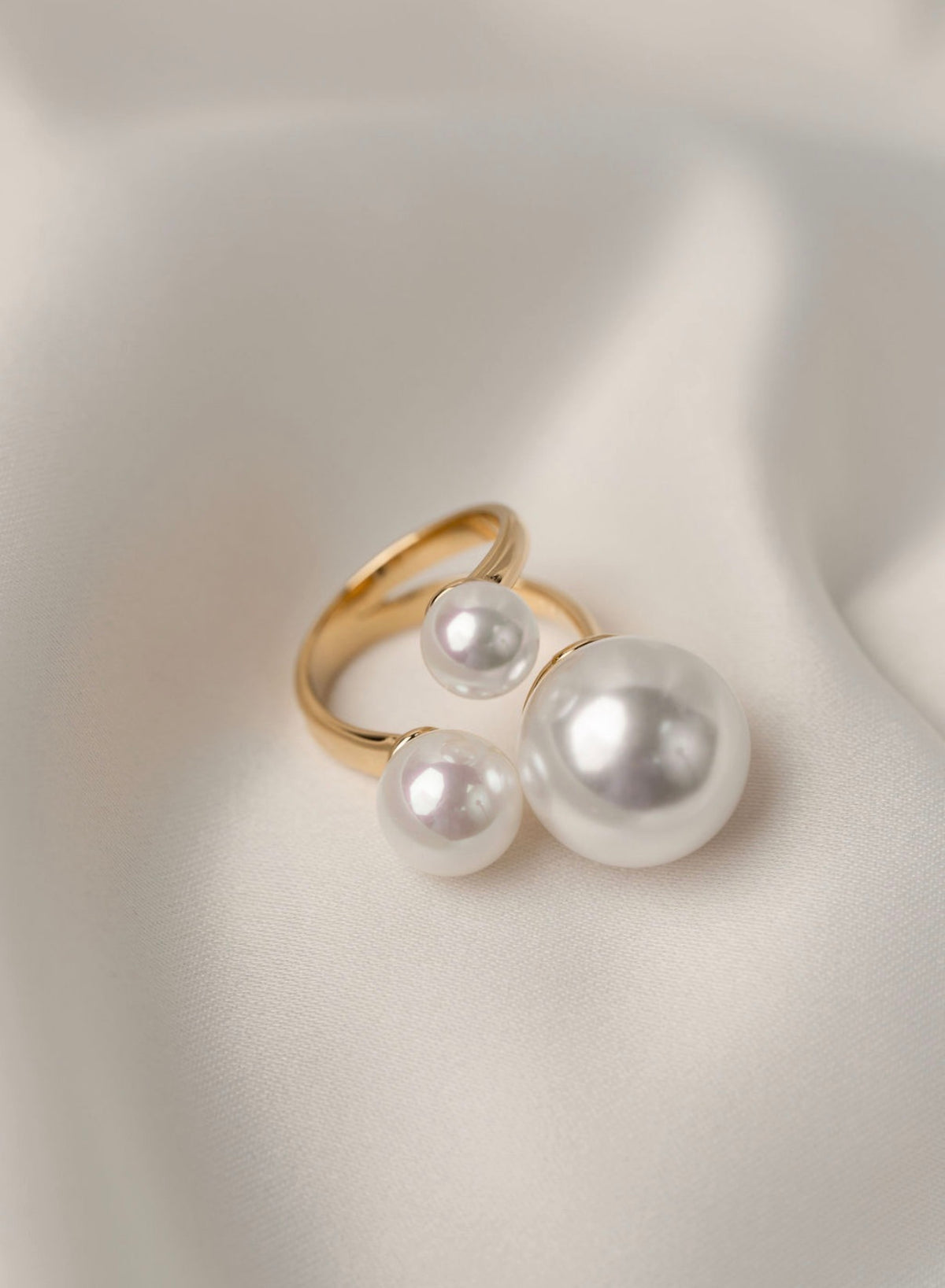 Stacy - Gold Pearl Ring