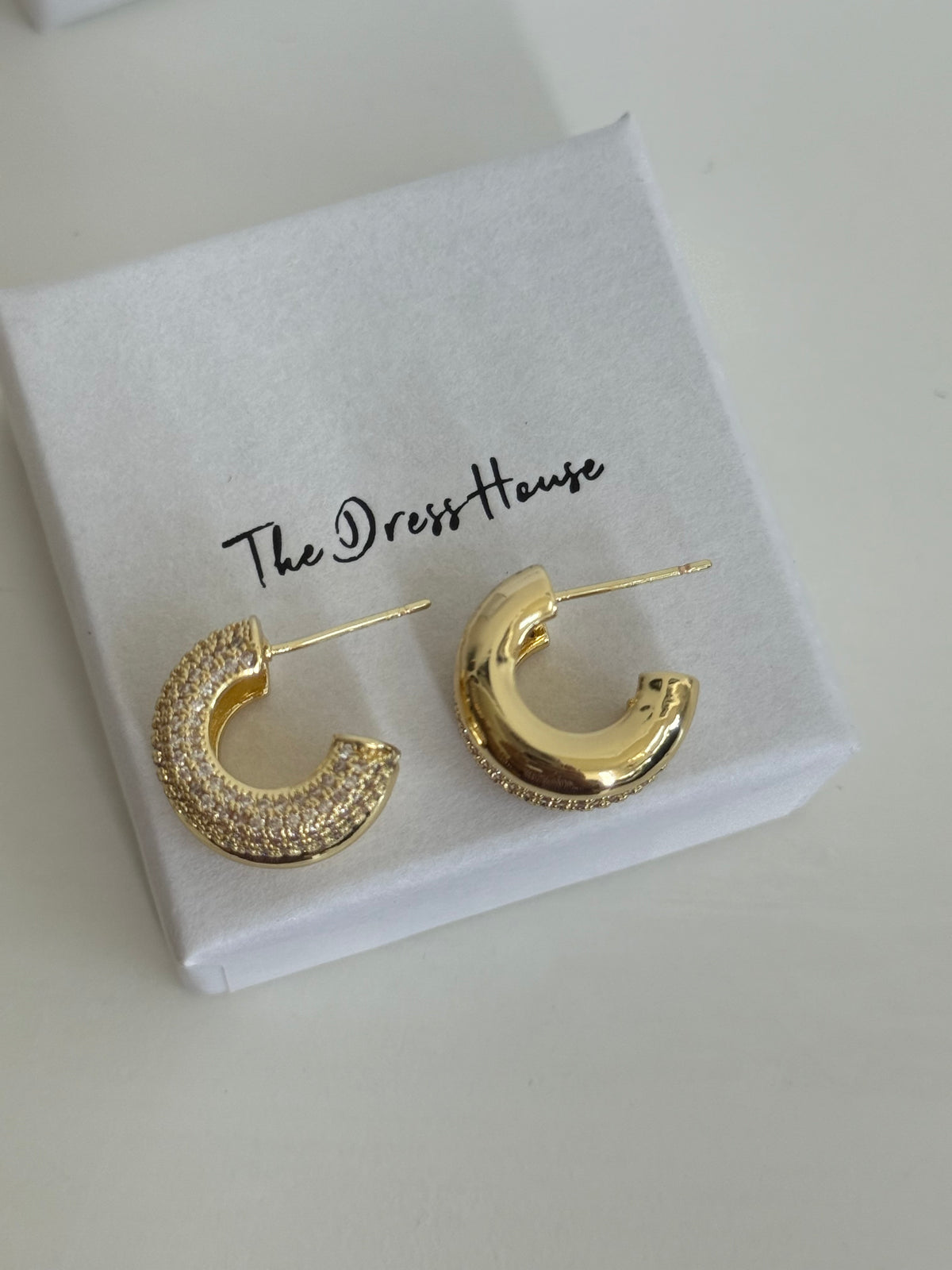 Abbie Shimmer - Gold Hoop Earring