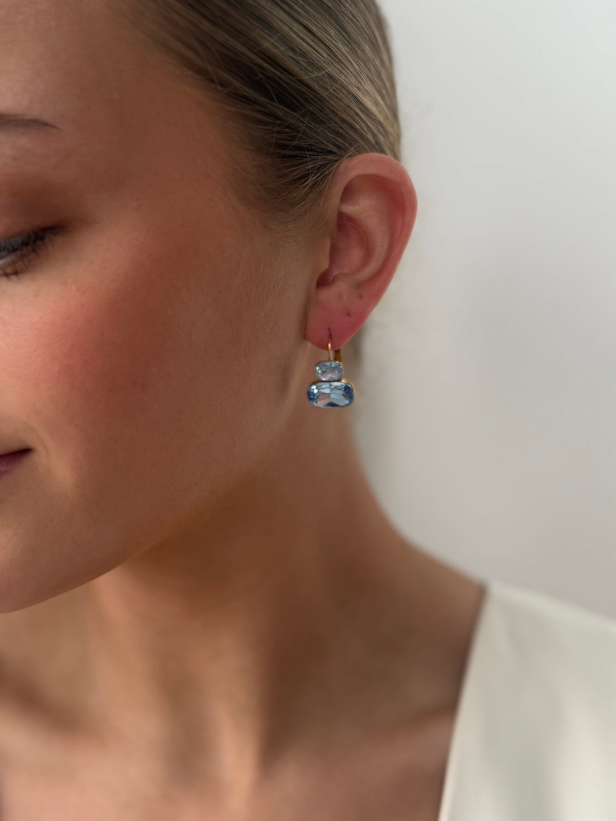 Dani - Blue Gold Earring