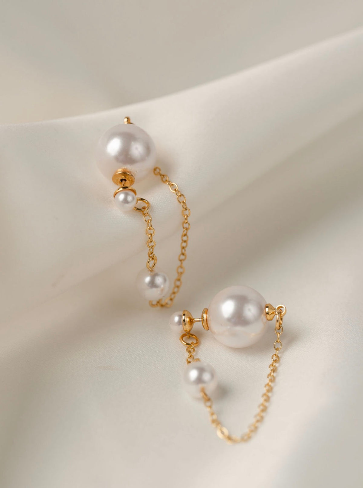 Edita - Gold Pearl Earring