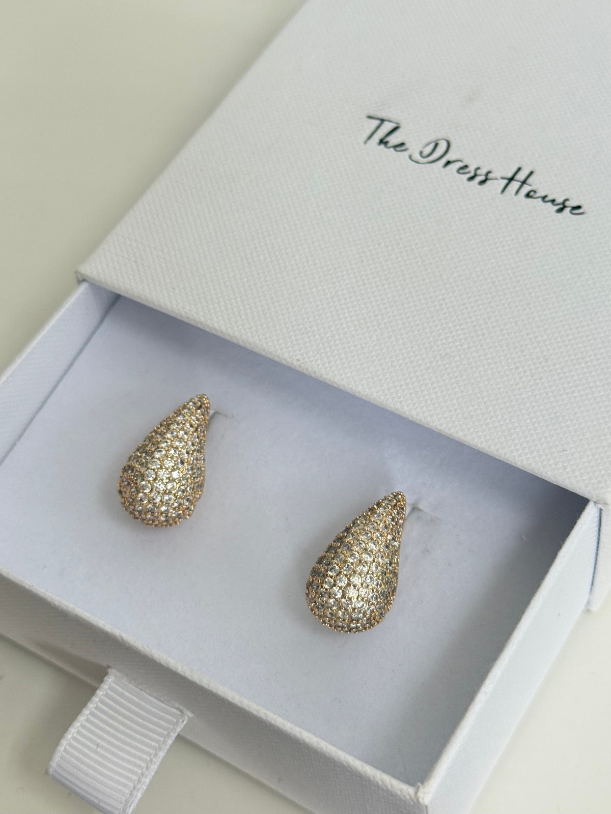 Maria - Gold Diamanté Earring